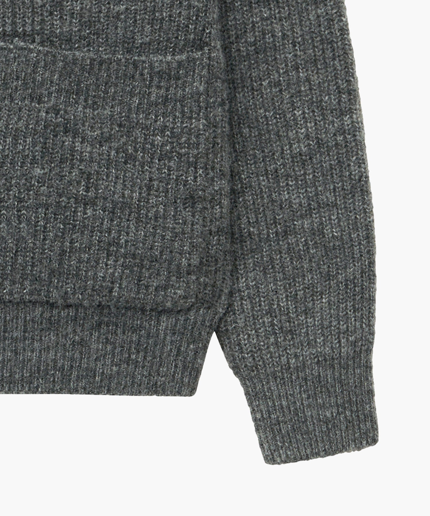 Marithe & Francois Girbaud - Hairy Overfit V Neck Cardigan (Gray) product image 10 | TRAB K-Fashion Australia