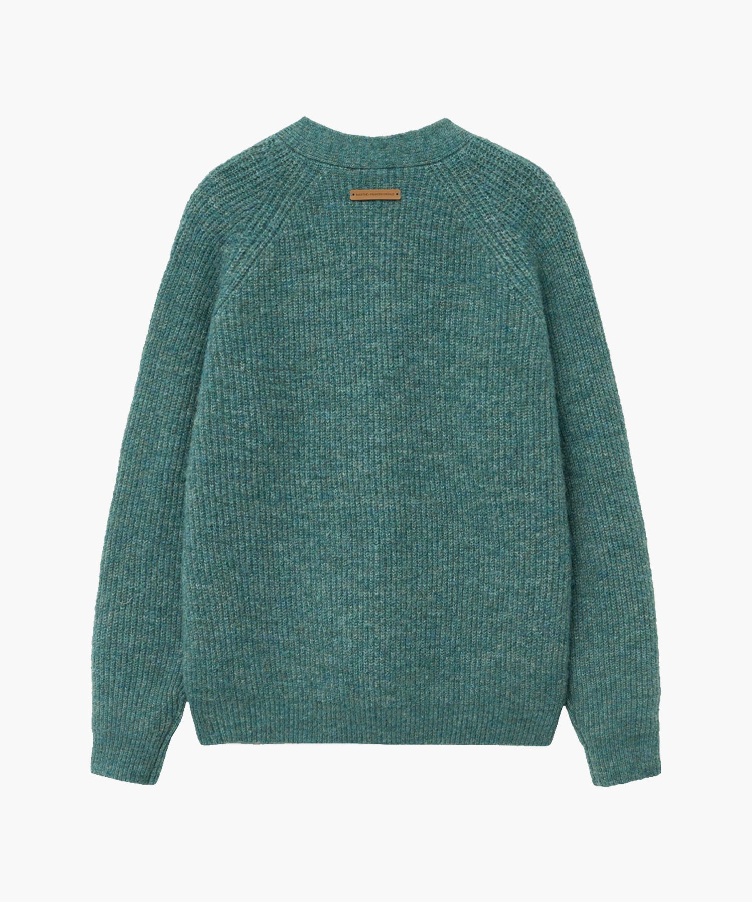 Marithe & Francois Girbaud - Hairy Overfit V Neck Cardigan (Mint) product image 10 | TRAB K-Fashion Australia