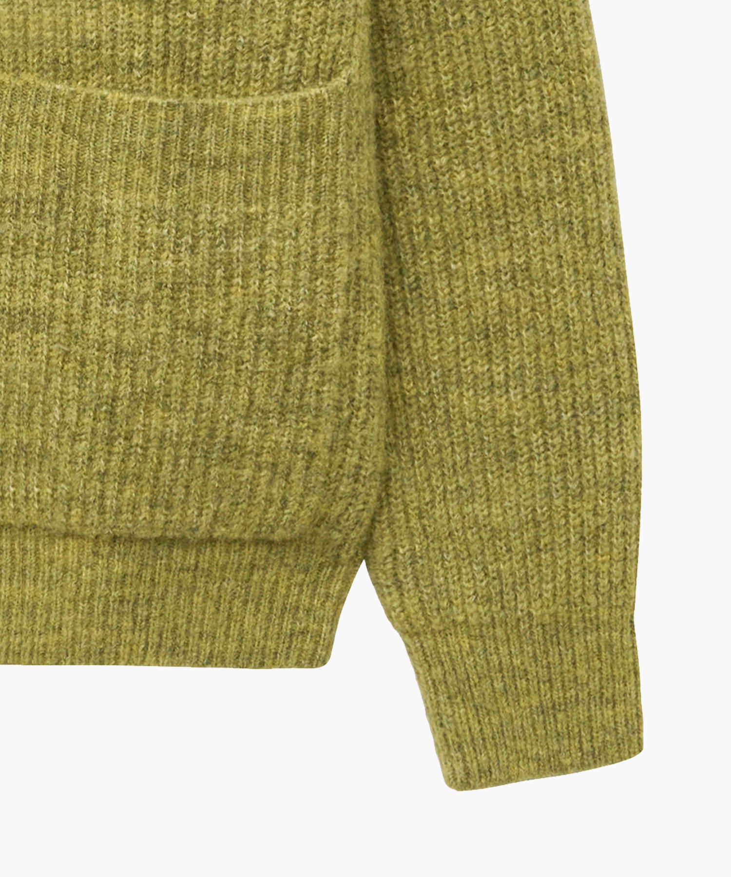 Marithe & Francois Girbaud - Hairy Overfit V Neck Cardigan (Mustard) product image 8 | TRAB K-Fashion Australia