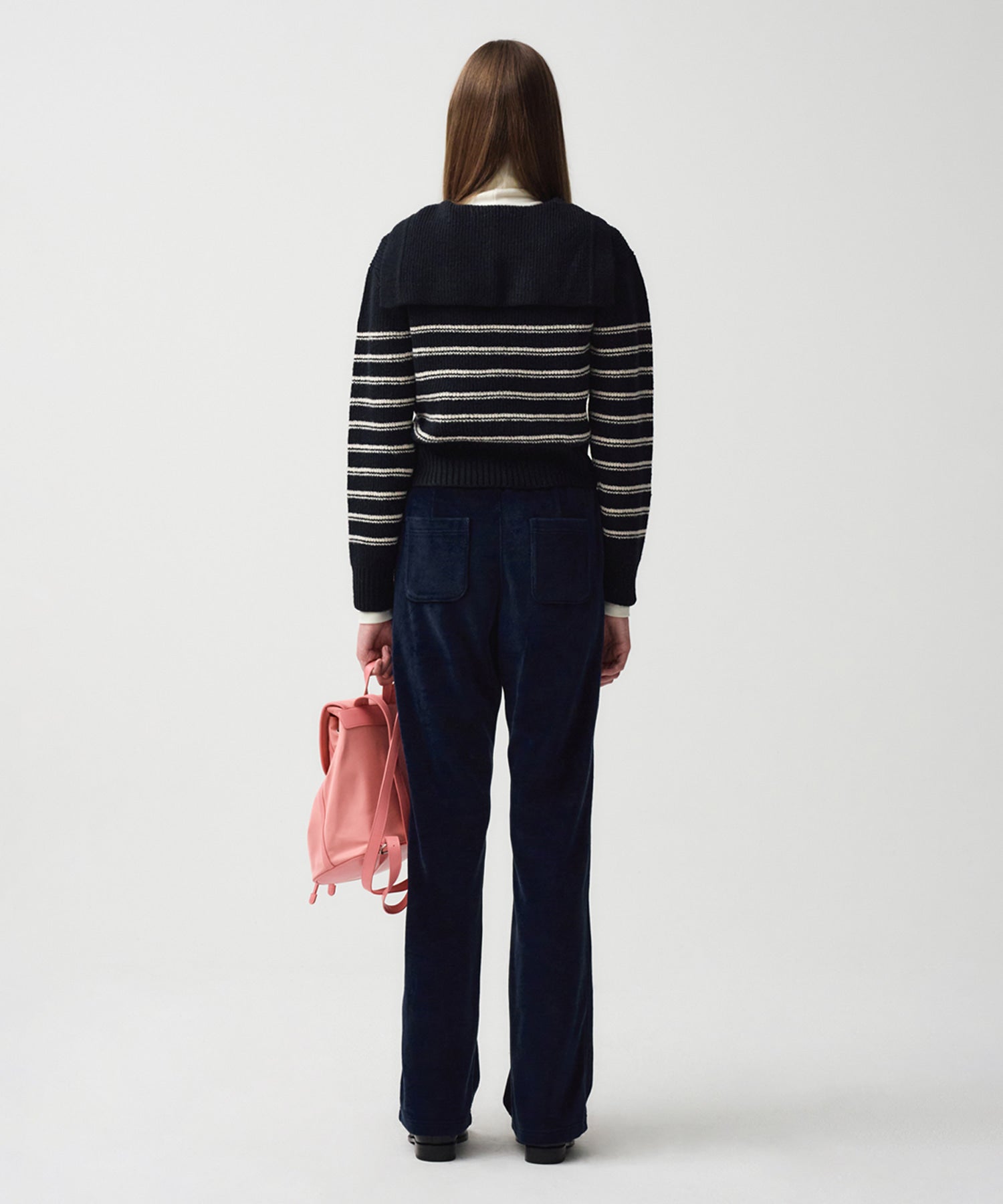 Marithe & Francois Girbaud - Sailor Stripe Knit Cardigan (Navy) product image 4 | TRAB K-Fashion Australia