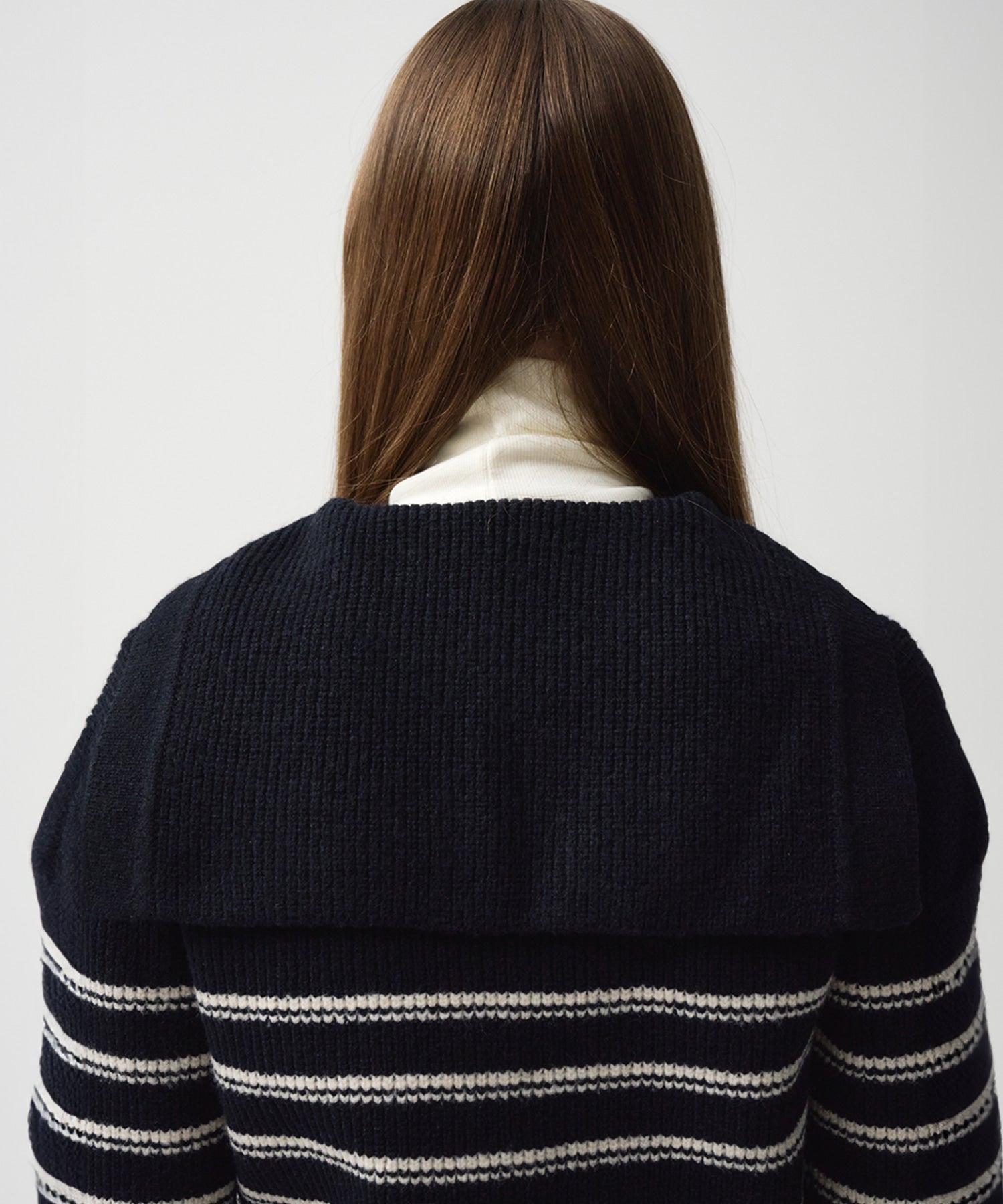 Marithe & Francois Girbaud - Sailor Stripe Knit Cardigan (Navy) product image 5 | TRAB K-Fashion Australia