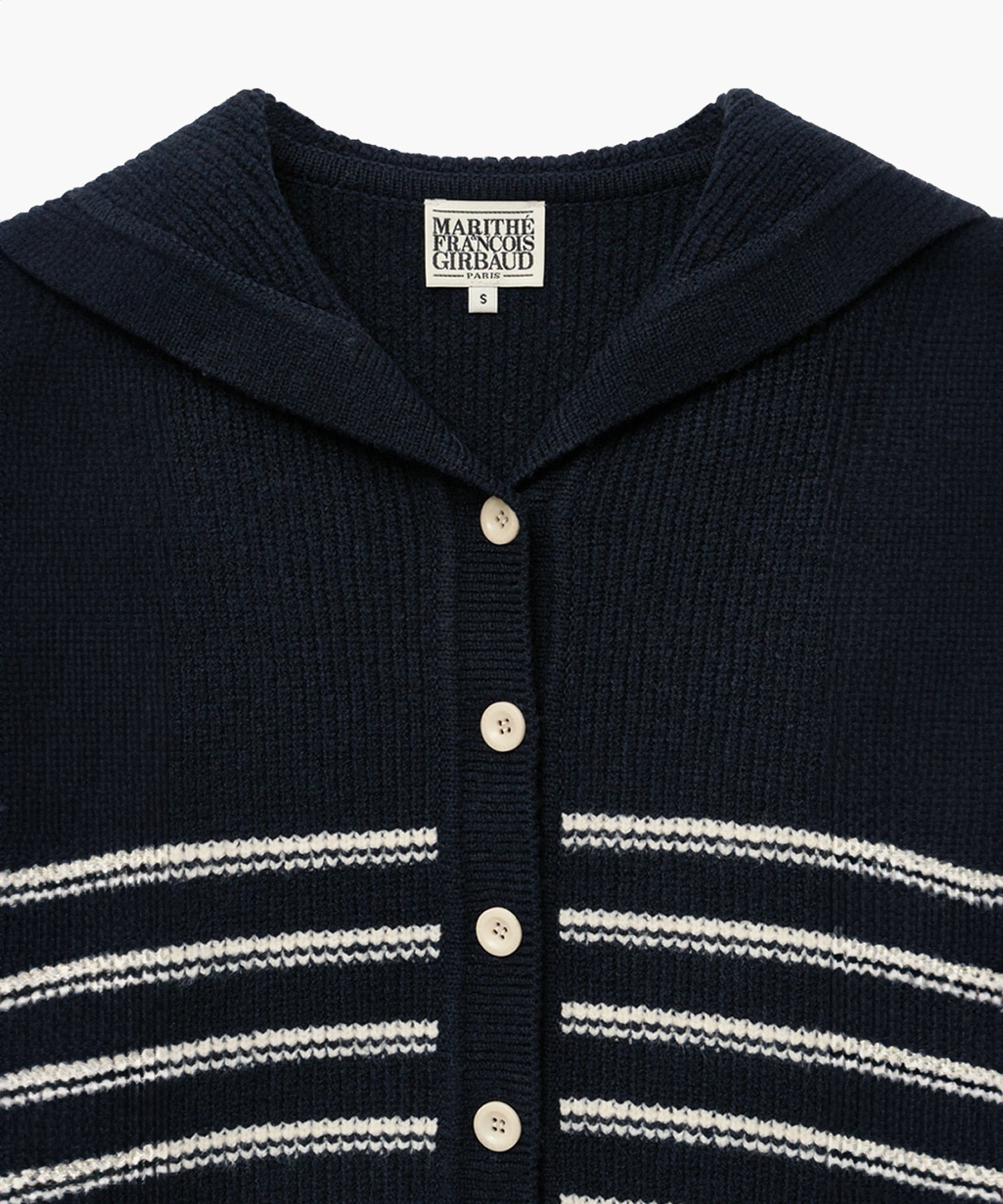 Marithe & Francois Girbaud - Sailor Stripe Knit Cardigan (Navy) product image 8 | TRAB K-Fashion Australia