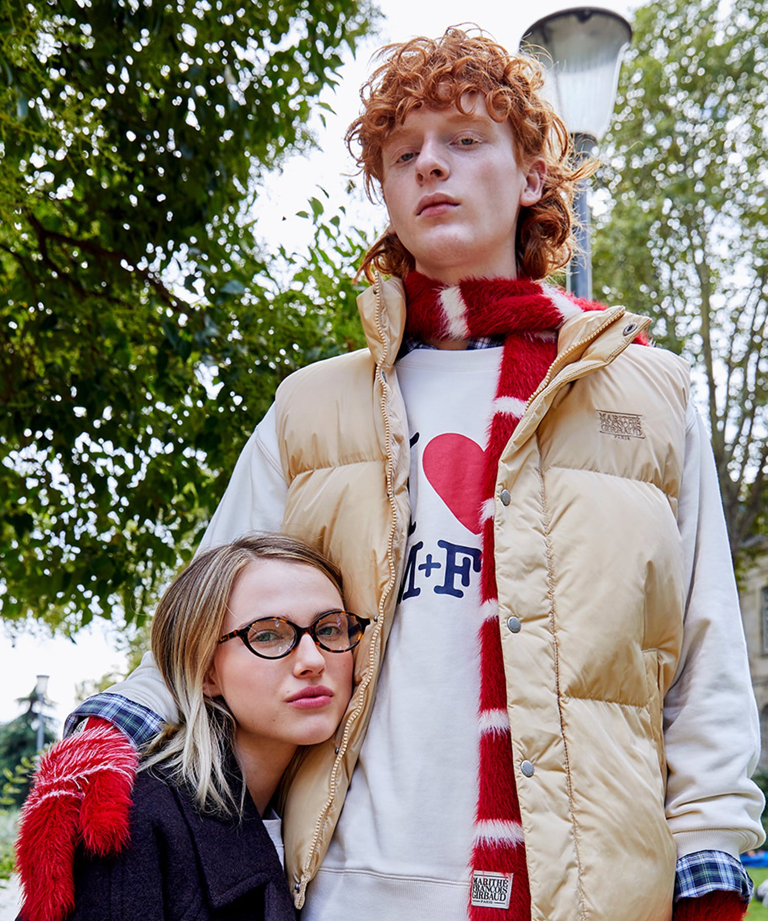 Marithe & Francois Girbaud - Classic Logo Duck Down Vest (Light Yellow) product image 6 | TRAB K-Fashion Australia