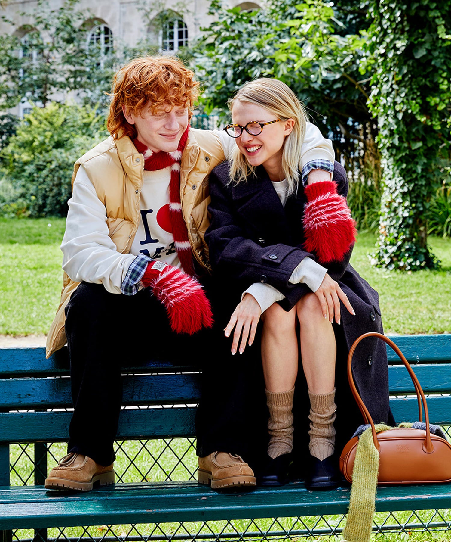 Marithe & Francois Girbaud - Classic Logo Duck Down Vest (Light Yellow) product image 7 | TRAB K-Fashion Australia