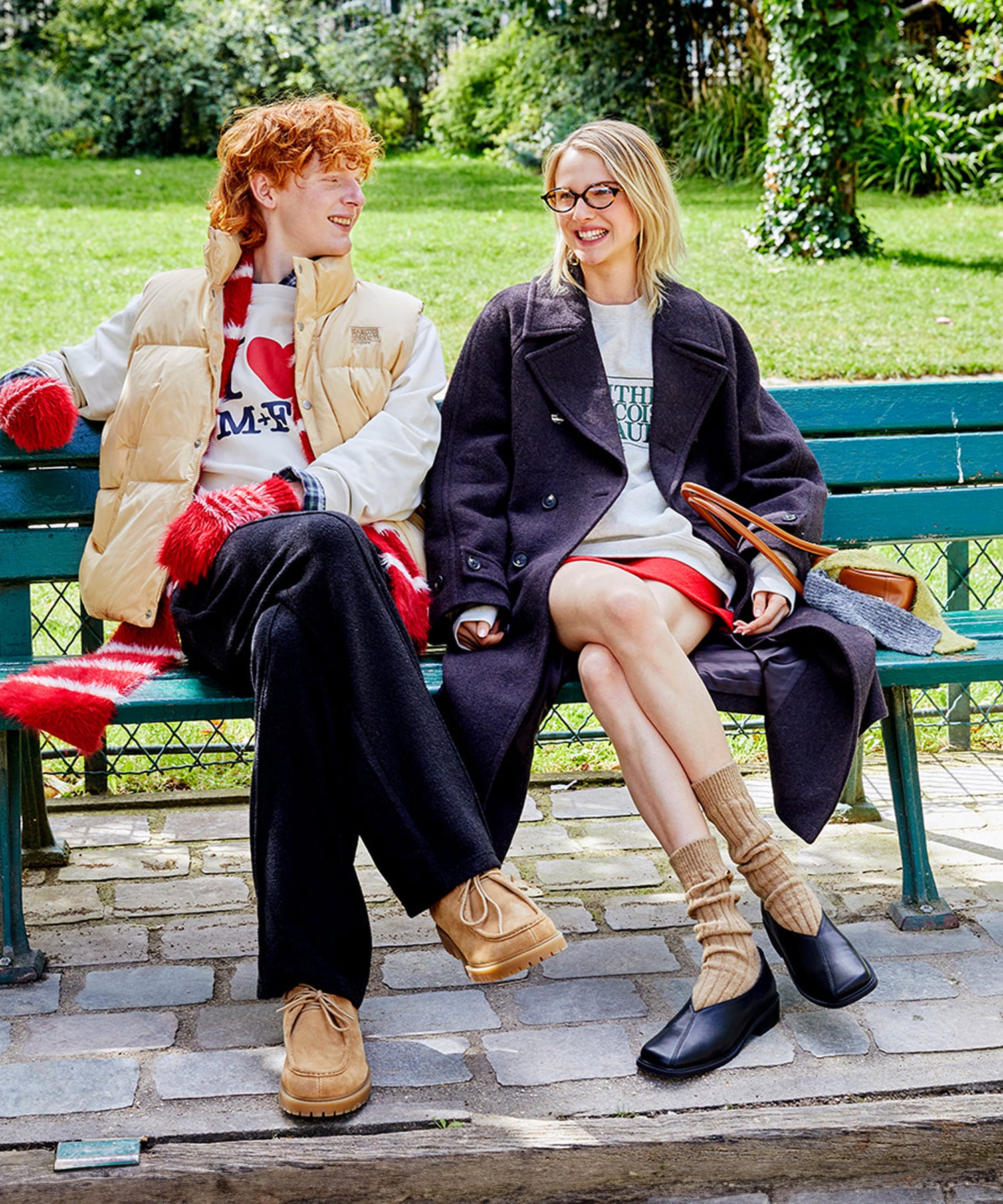 Marithe & Francois Girbaud - Classic Logo Duck Down Vest (Light Yellow) product image 8 | TRAB K-Fashion Australia