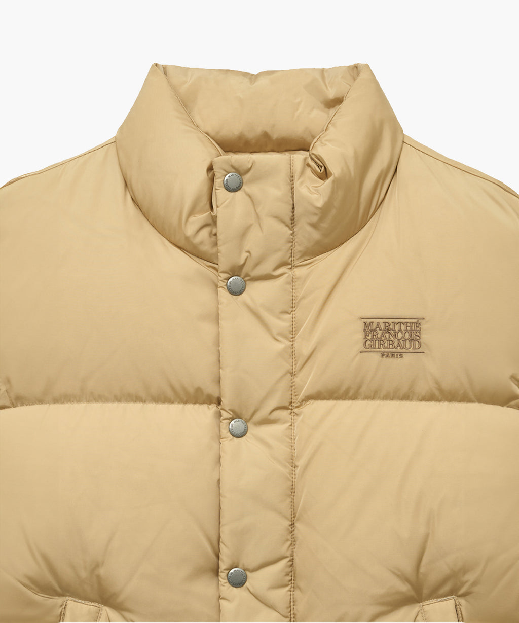 Marithe & Francois Girbaud - Classic Logo Duck Down Vest (Light Yellow) product image 11 | TRAB K-Fashion Australia