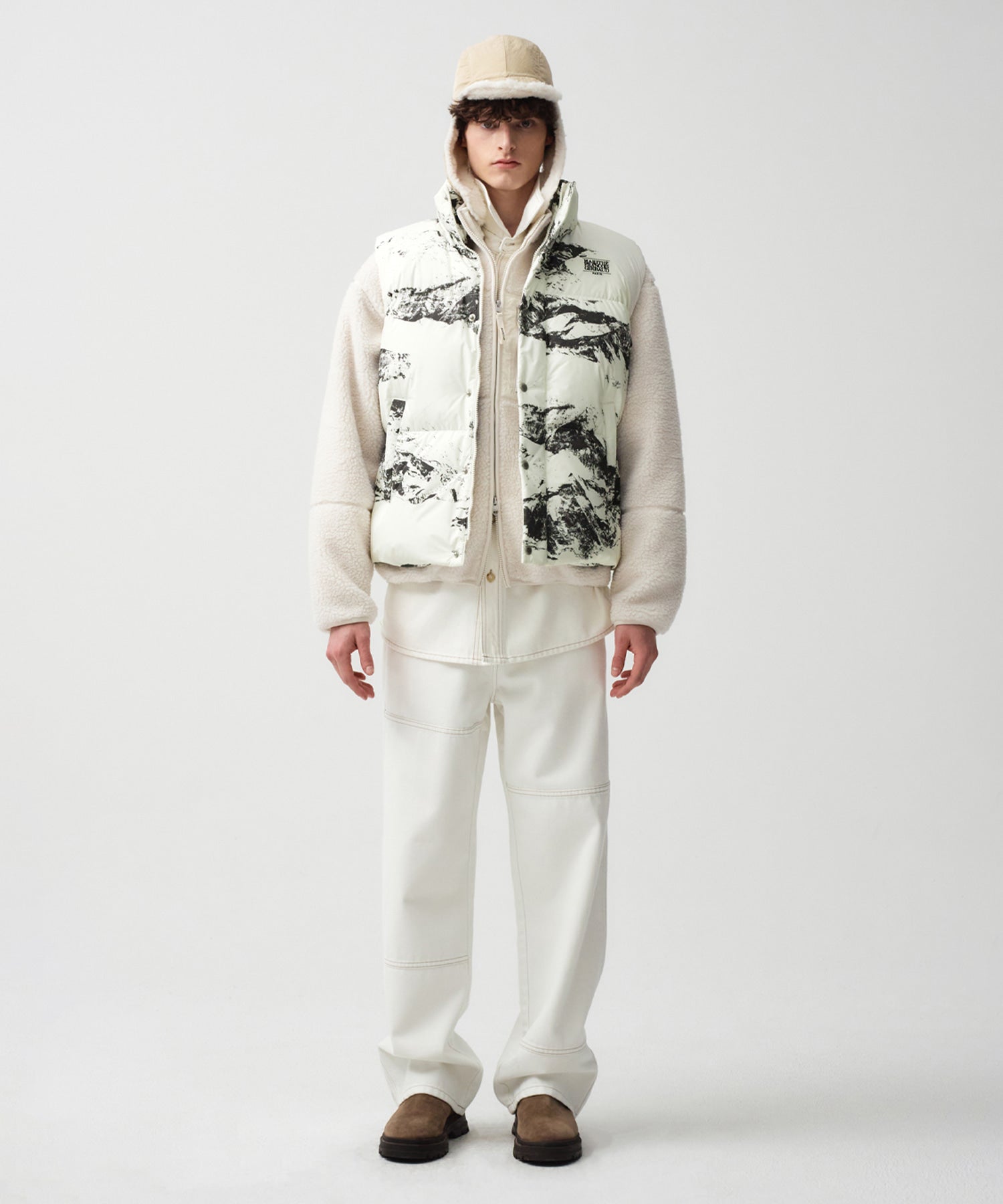 Marithe & Francois Girbaud - Classic Logo Duck Down Vest (Mix) product image 3 | TRAB K-Fashion Australia