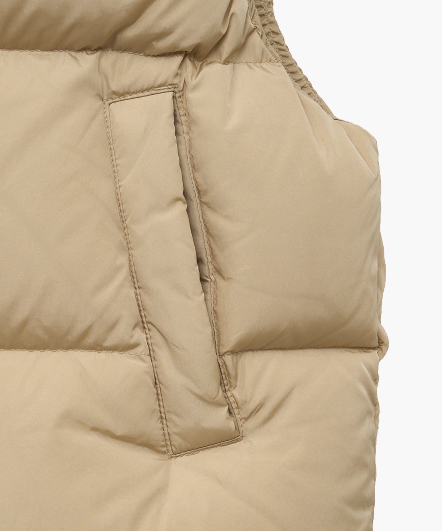 Marithe & Francois Girbaud - Classic Logo Duck Down Crop Vest (Beige) product image 12 | TRAB K-Fashion Australia