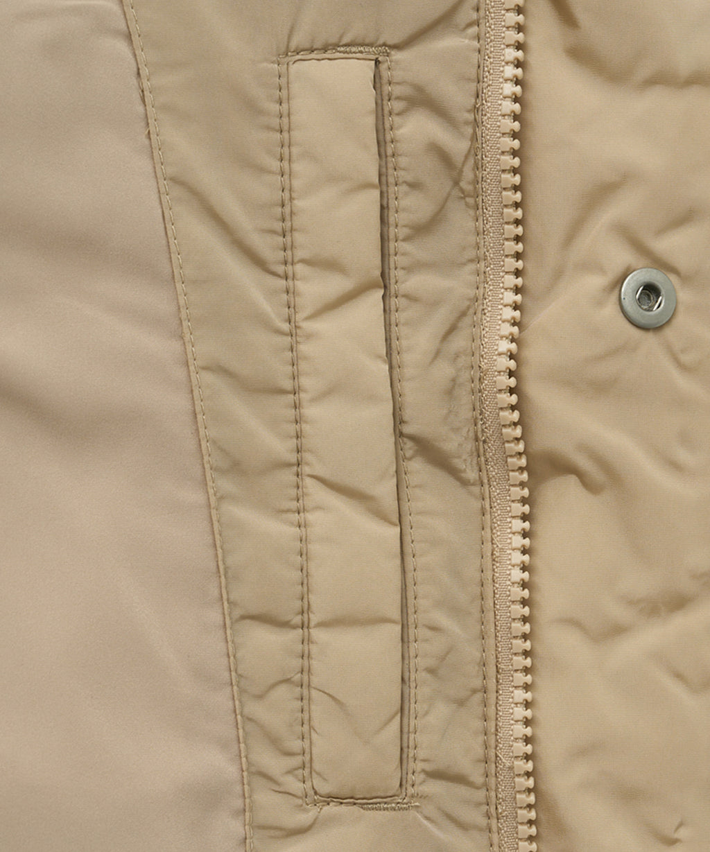 Marithe & Francois Girbaud - Classic Logo Duck Down Crop Vest (Beige) product image 13 | TRAB K-Fashion Australia