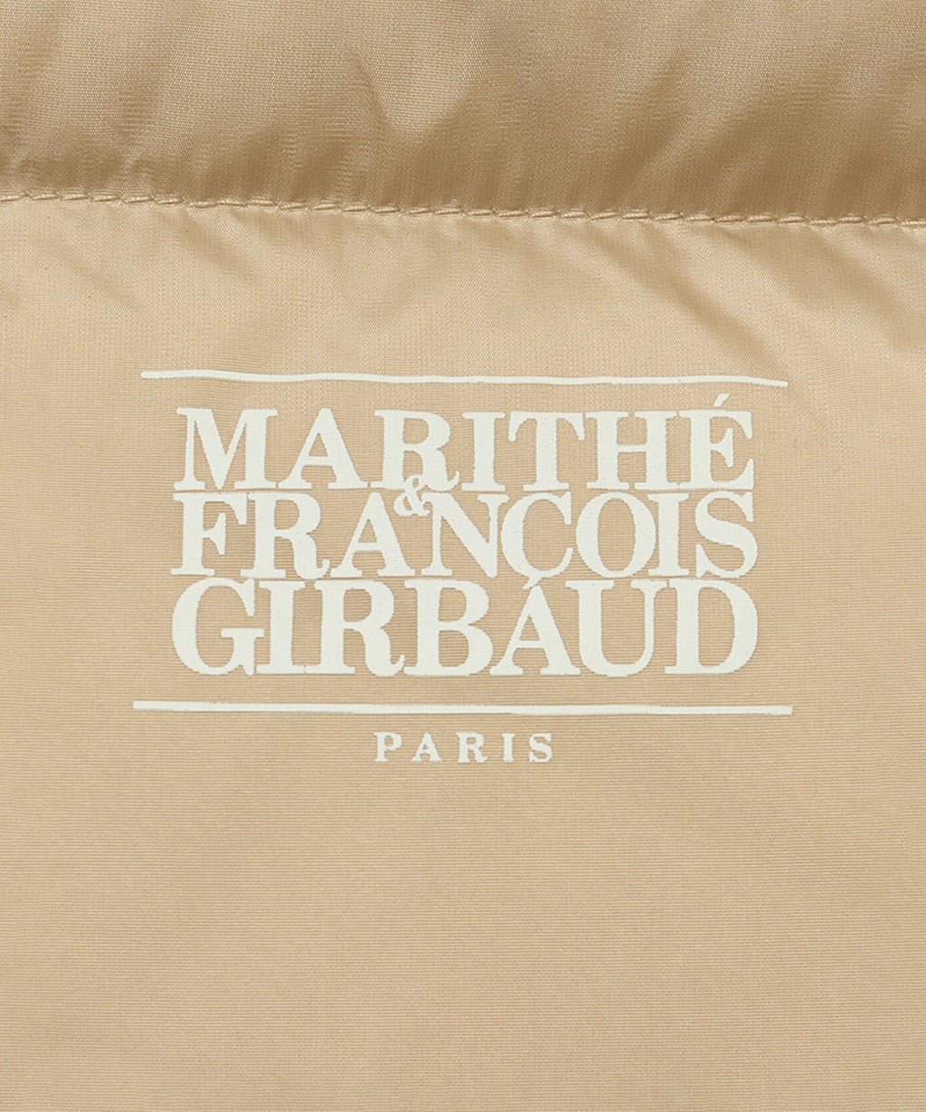 Marithe & Francois Girbaud - Classic Logo Duck Down Crop Vest (Beige) product image 14 | TRAB K-Fashion Australia