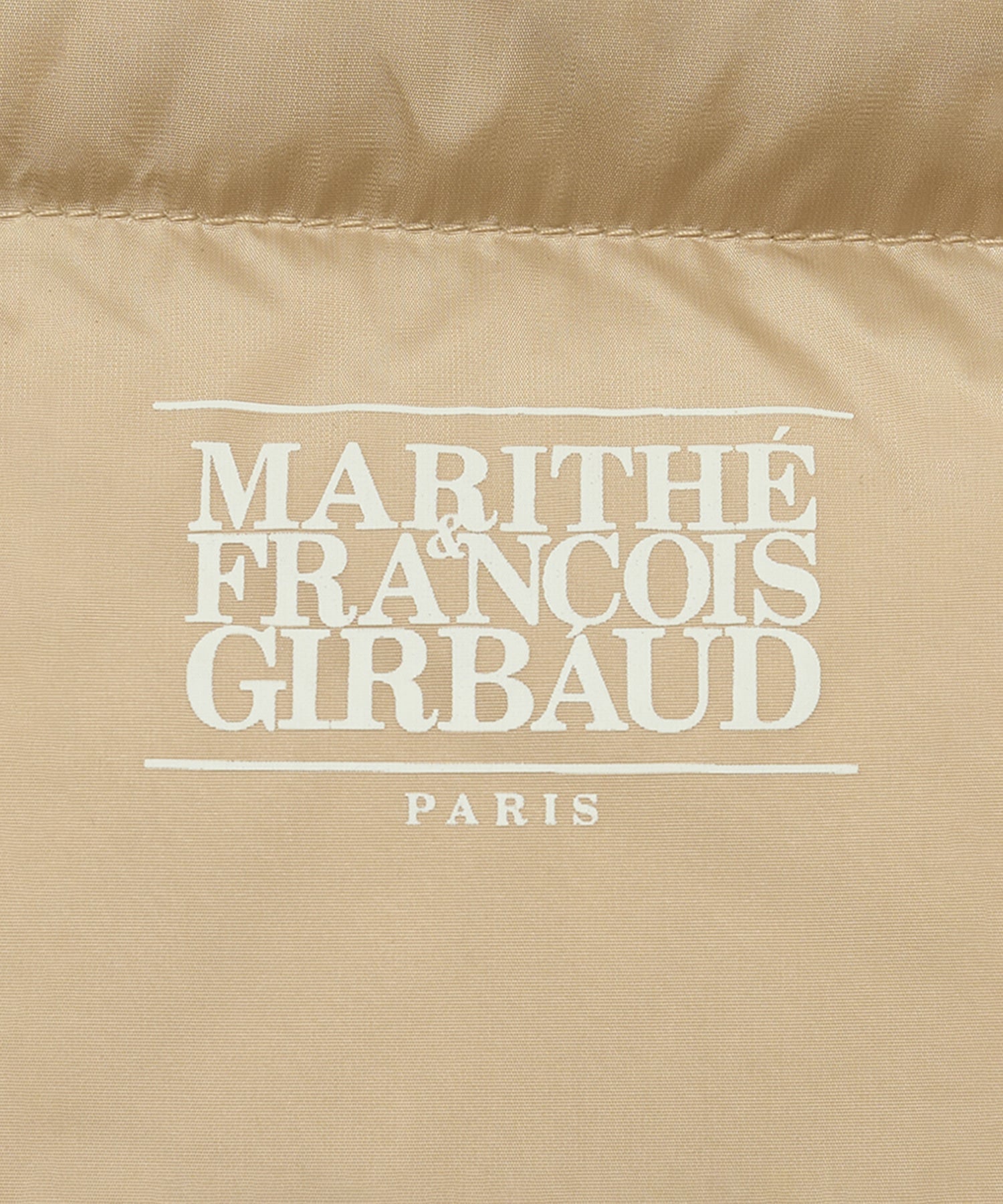 Marithe & Francois Girbaud - Classic Logo Duck Down Crop Vest (Beige) product image 14 | TRAB K-Fashion Australia