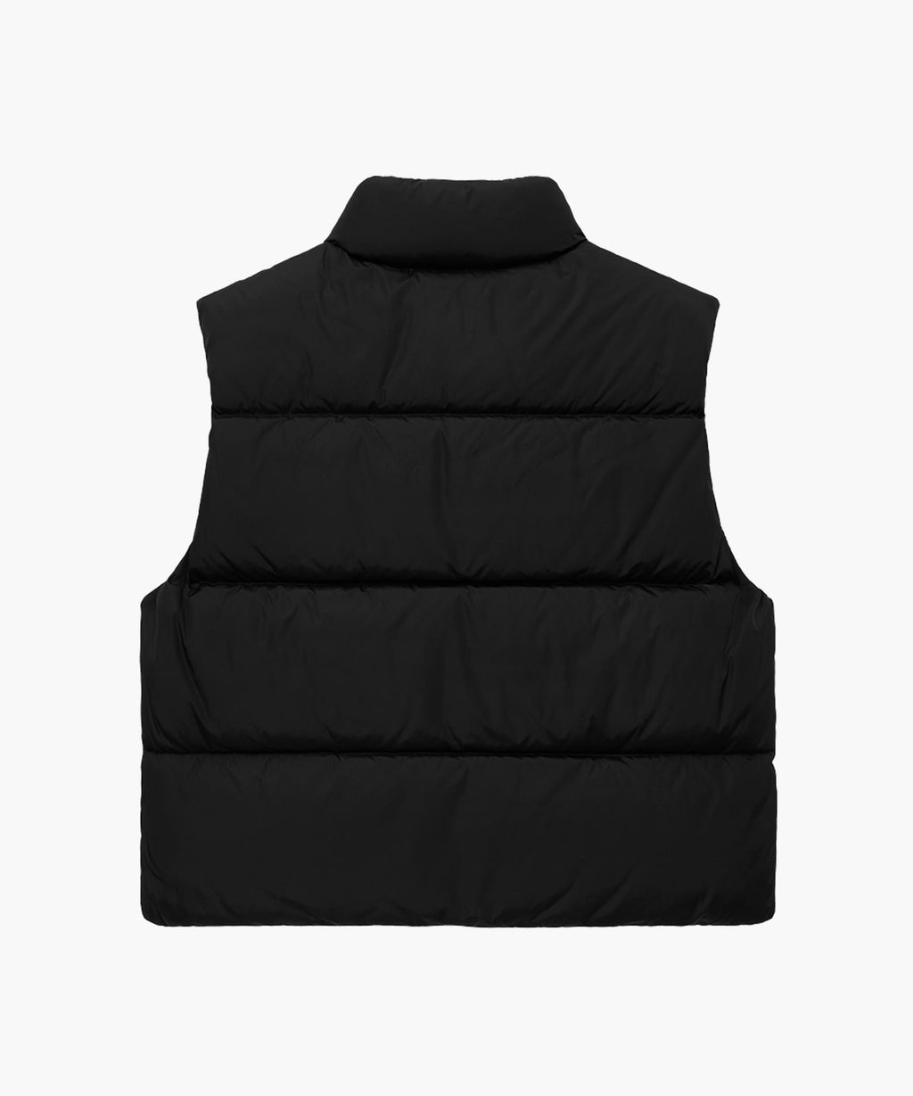 Marithe & Francois Girbaud - Classic Logo Duck Down Crop Vest (Black) product image 7 | TRAB K-Fashion Australia