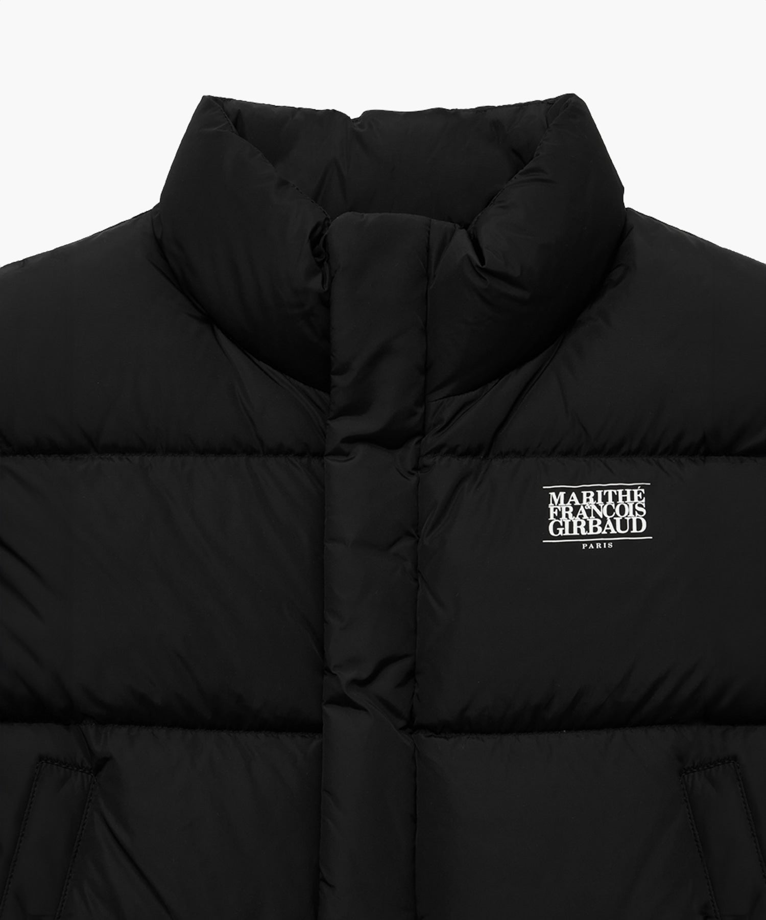 Marithe & Francois Girbaud - Classic Logo Duck Down Crop Vest (Black) product image 8 | TRAB K-Fashion Australia