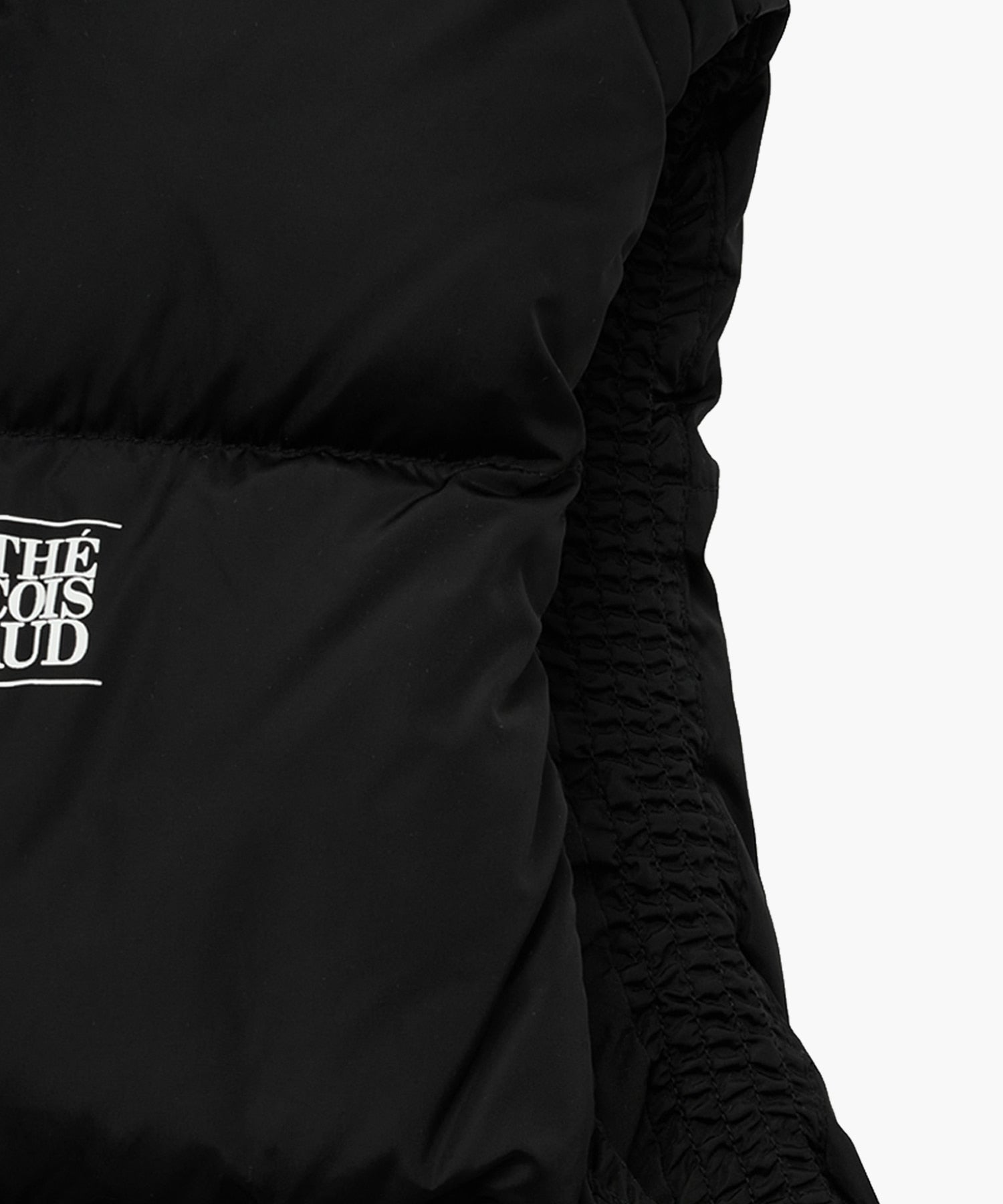 Marithe & Francois Girbaud - Classic Logo Duck Down Crop Vest (Black) product image 9 | TRAB K-Fashion Australia