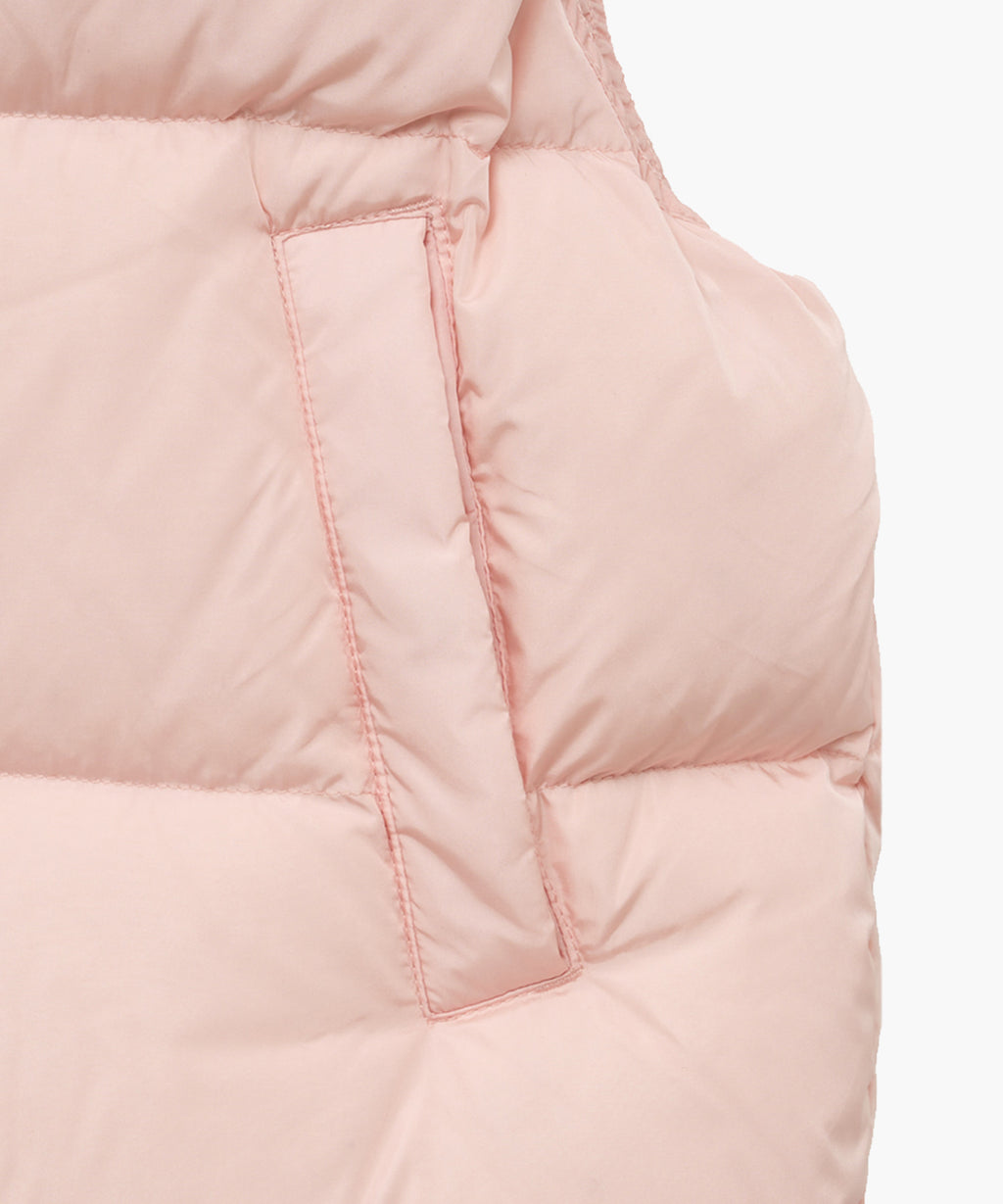 Marithe & Francois Girbaud - Classic Logo Duck Down Crop Vest (Pink) product image 9 | TRAB K-Fashion Australia