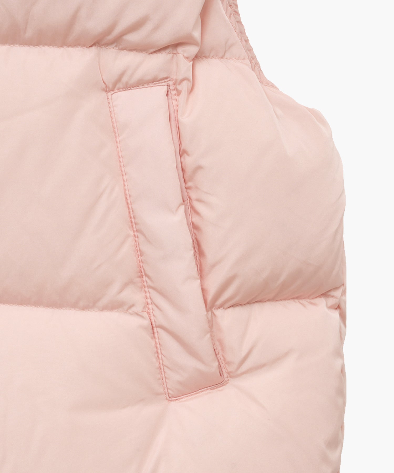 Marithe & Francois Girbaud - Classic Logo Duck Down Crop Vest (Pink) product image 9 | TRAB K-Fashion Australia