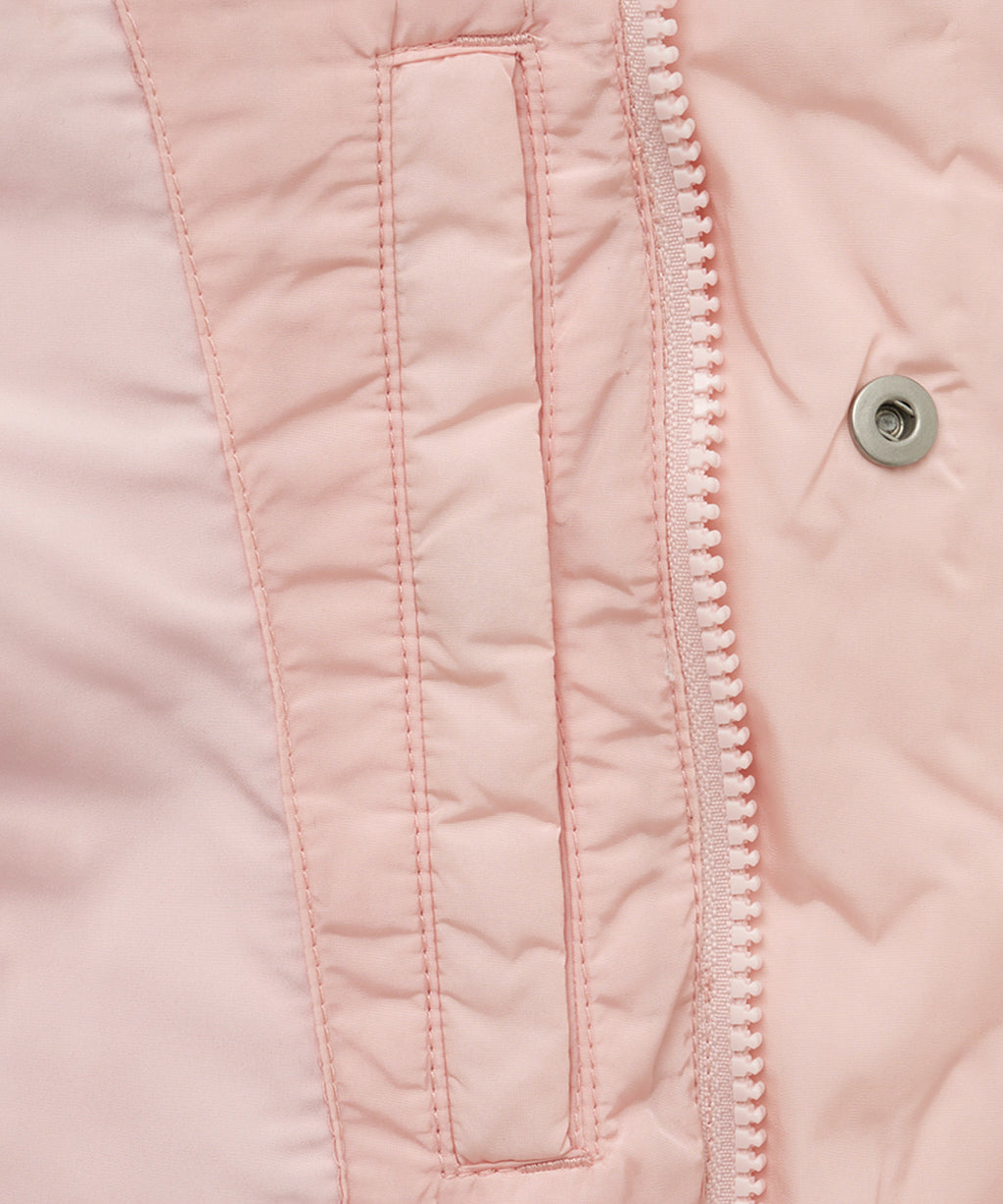 Marithe & Francois Girbaud - Classic Logo Duck Down Crop Vest (Pink) product image 10 | TRAB K-Fashion Australia