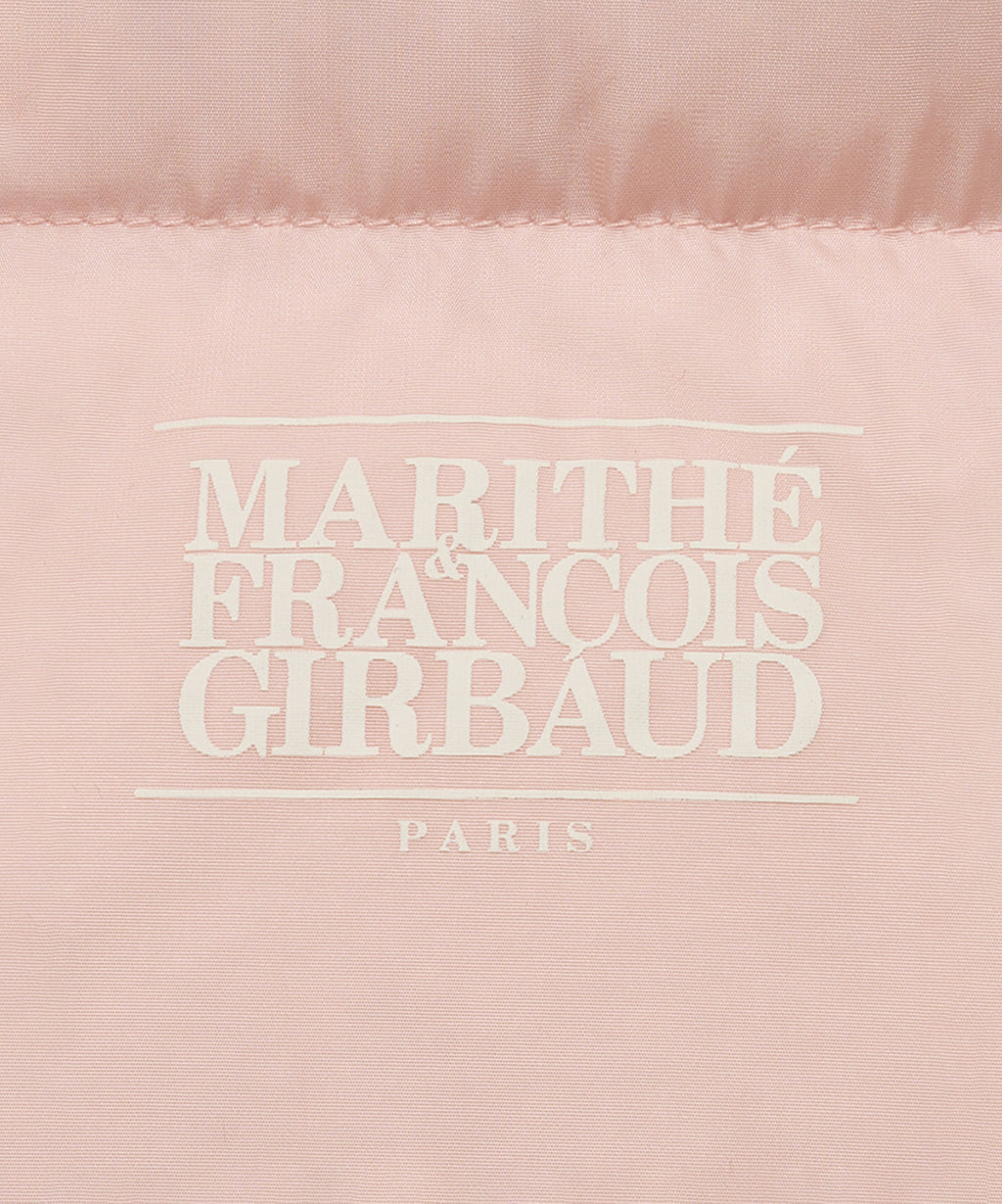 Marithe & Francois Girbaud - Classic Logo Duck Down Crop Vest (Pink) product image 11 | TRAB K-Fashion Australia