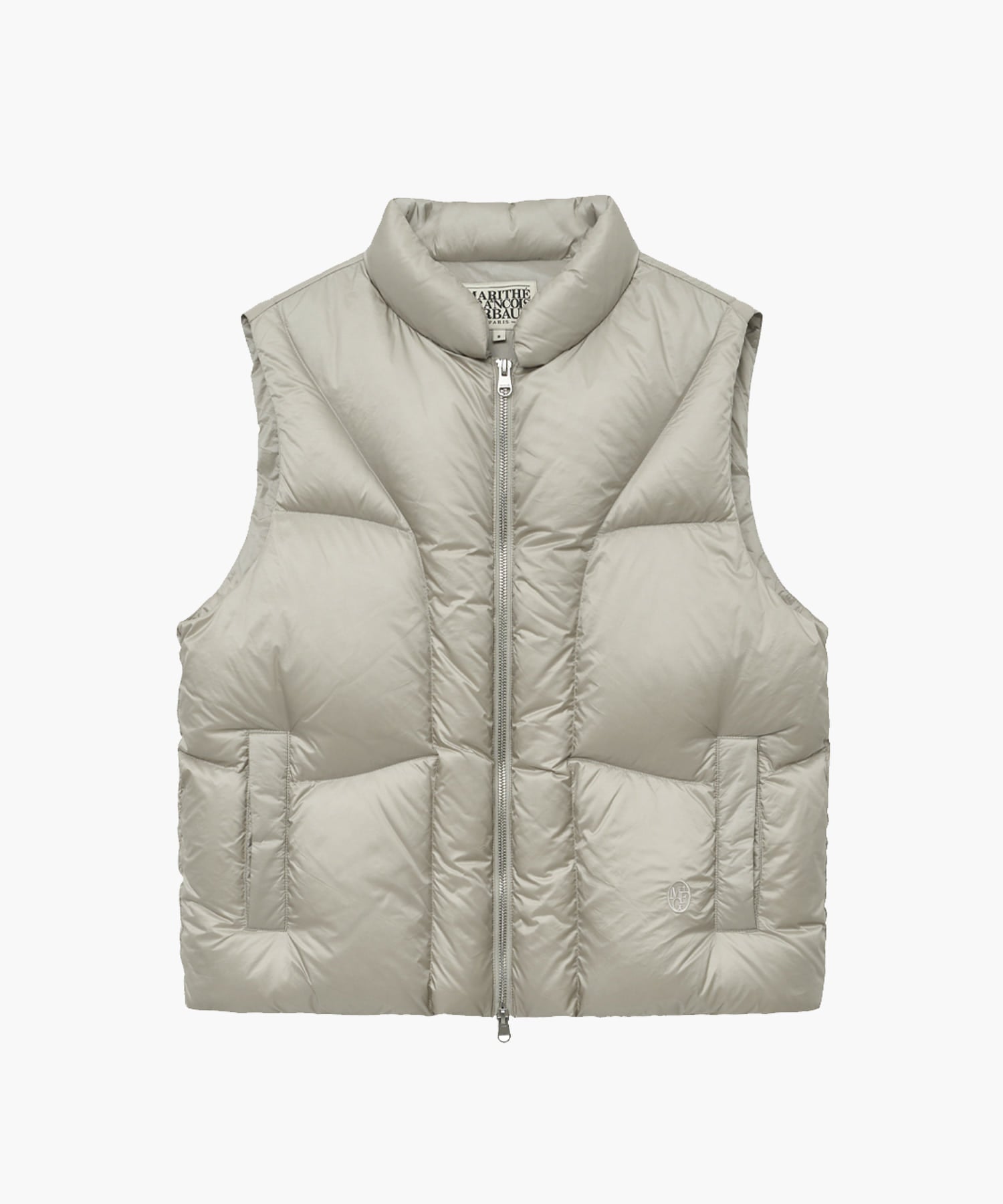 Marithe & Francois Girbaud - Glossy Duck Down Vest (Light Gray) product image 5 | TRAB K-Fashion Australia