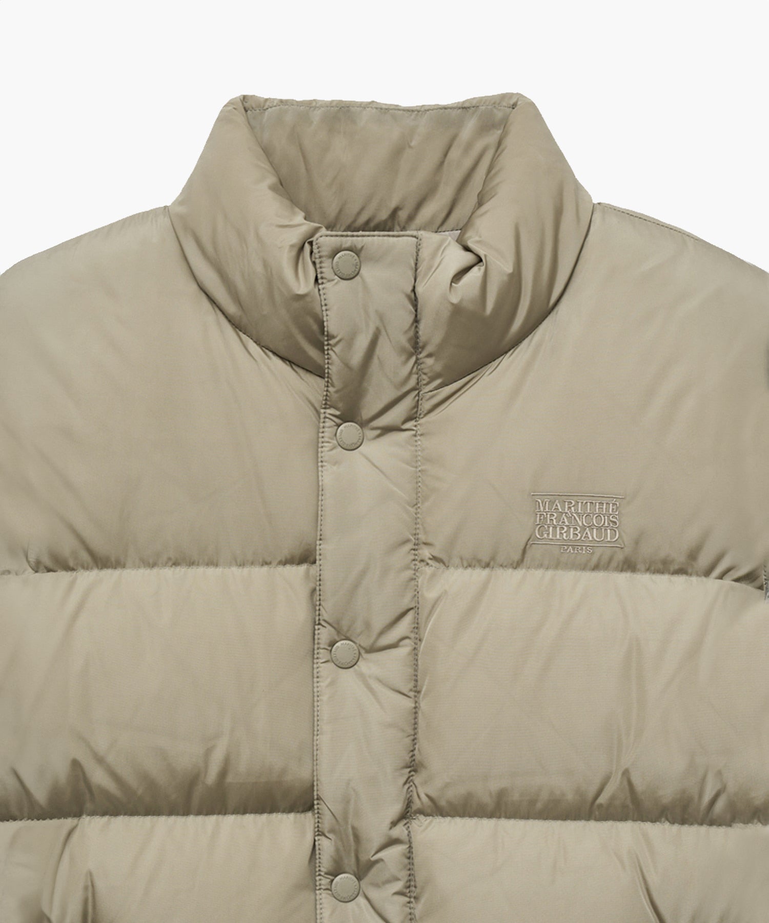 Marithe & Francois Girbaud - Classic Logo Duck Down Puffer (Ash Gray) product image 7 | TRAB K-Fashion Australia