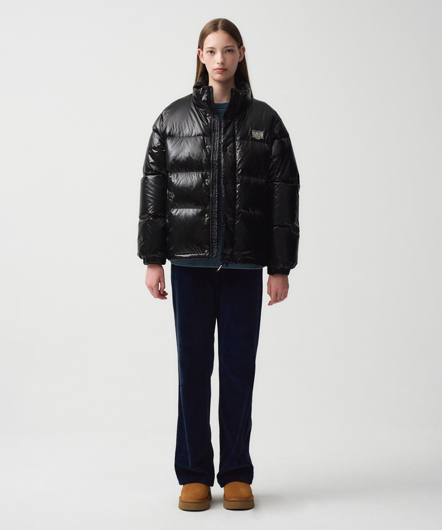 Marithe & Francois Girbaud - Glossy Duck Down Puffer (Black) product image 4 | TRAB K-Fashion Australia
