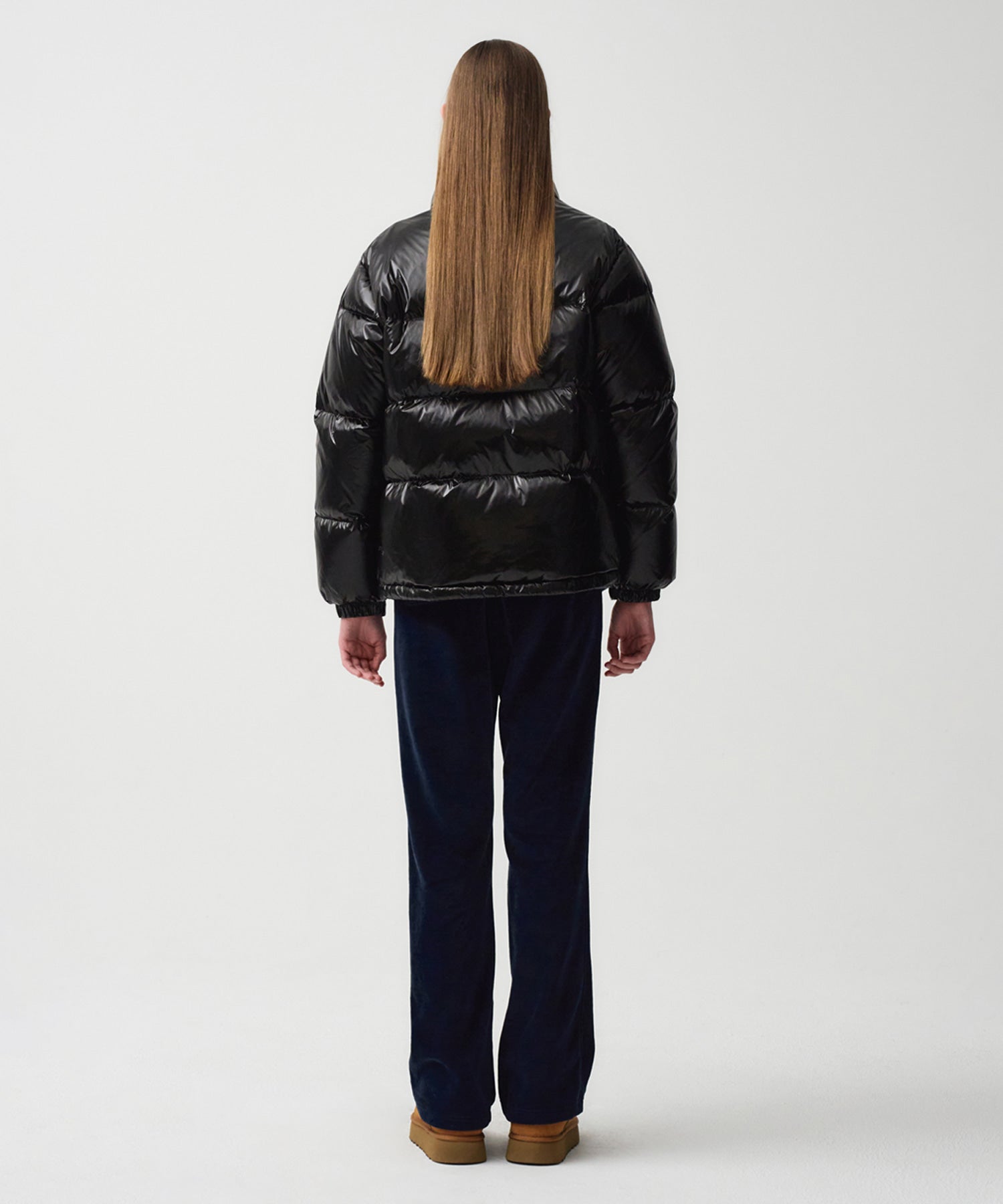 Marithe & Francois Girbaud - Glossy Duck Down Puffer (Black) product image 6 | TRAB K-Fashion Australia