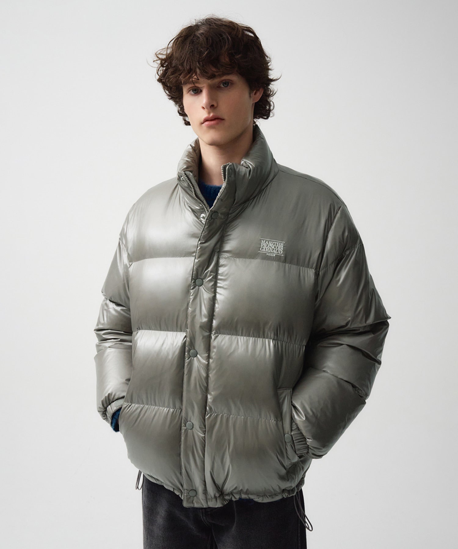 Marithe & Francois Girbaud - Glossy Duck Down Puffer (Gray) product image 1 | TRAB K-Fashion Australia
