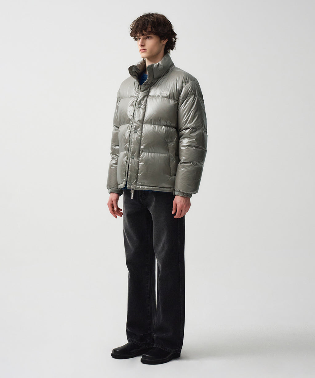 Marithe & Francois Girbaud - Glossy Duck Down Puffer (Gray) product image 3 | TRAB K-Fashion Australia