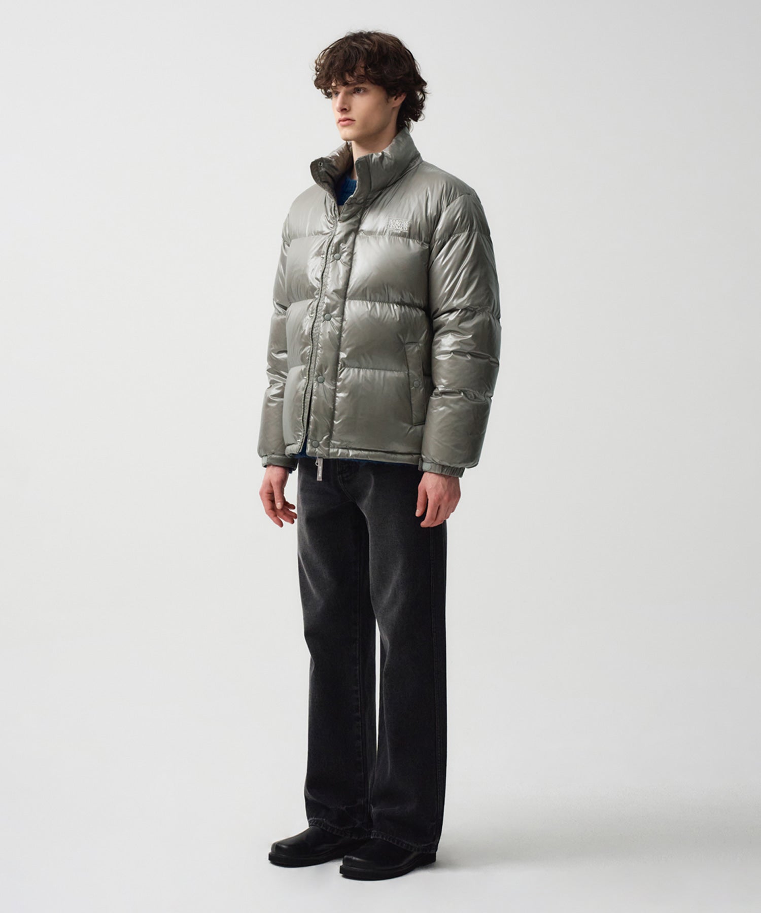 Marithe & Francois Girbaud - Glossy Duck Down Puffer (Gray) product image 3 | TRAB K-Fashion Australia