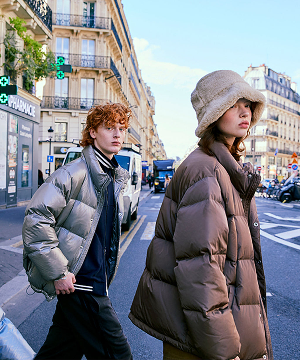Marithe & Francois Girbaud - Glossy Duck Down Puffer (Gray) product image 7 | TRAB K-Fashion Australia