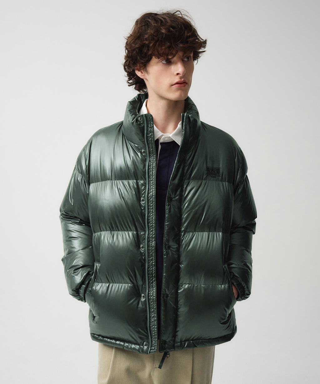 Marithe & Francois Girbaud - Glossy Duck Down Puffer (Green) product image 1 | TRAB K-Fashion Australia