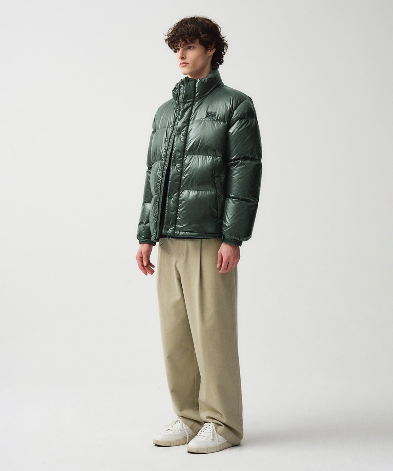 Marithe & Francois Girbaud - Glossy Duck Down Puffer (Green) product image 4 | TRAB K-Fashion Australia