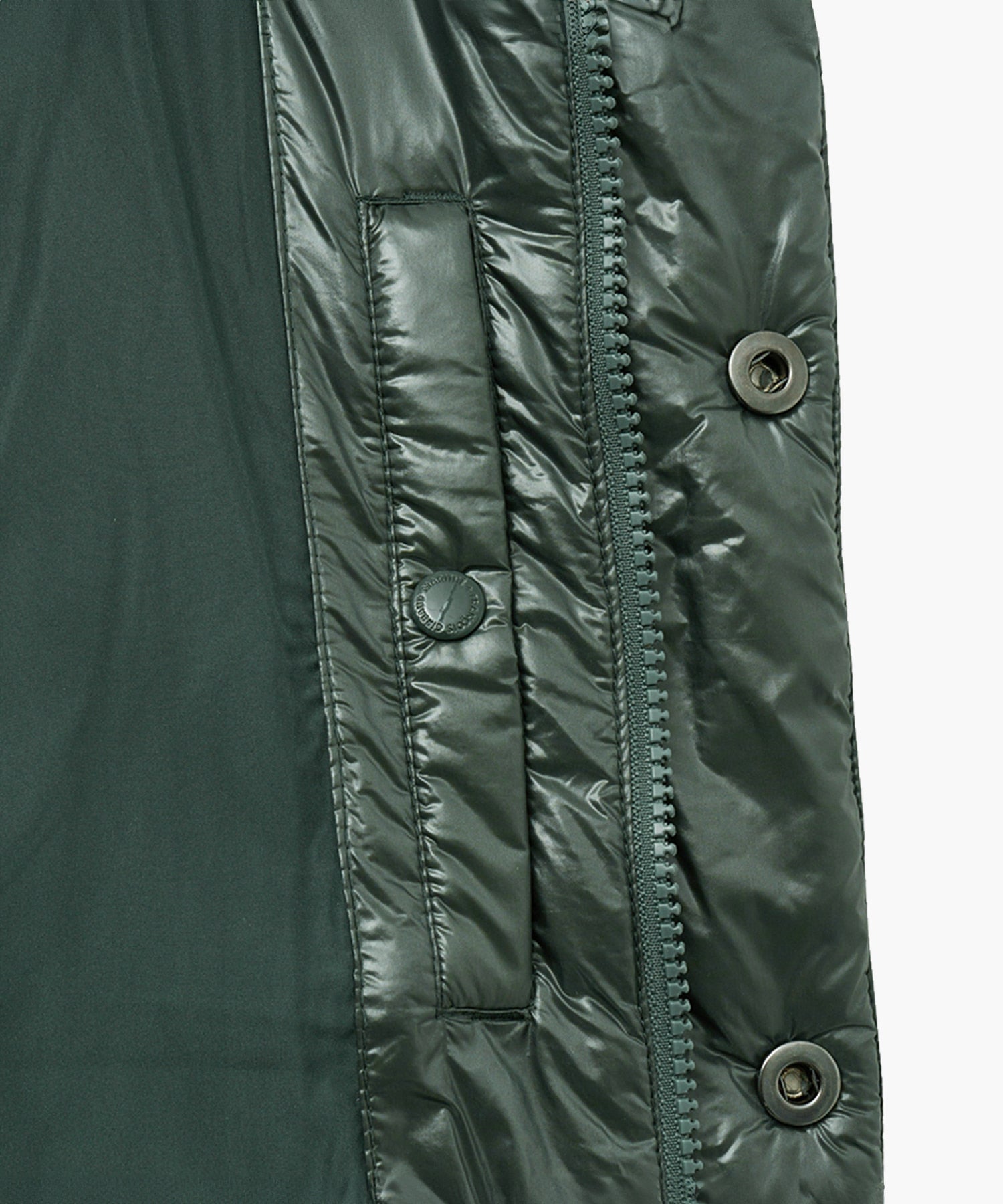 Marithe & Francois Girbaud - Glossy Duck Down Puffer (Green) product image 9 | TRAB K-Fashion Australia