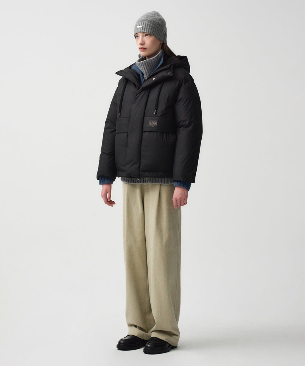 Marithe & Francois Girbaud - Over Fit Hooded Duck Down Puffer (Black) product image 2 | TRAB K-Fashion Australia