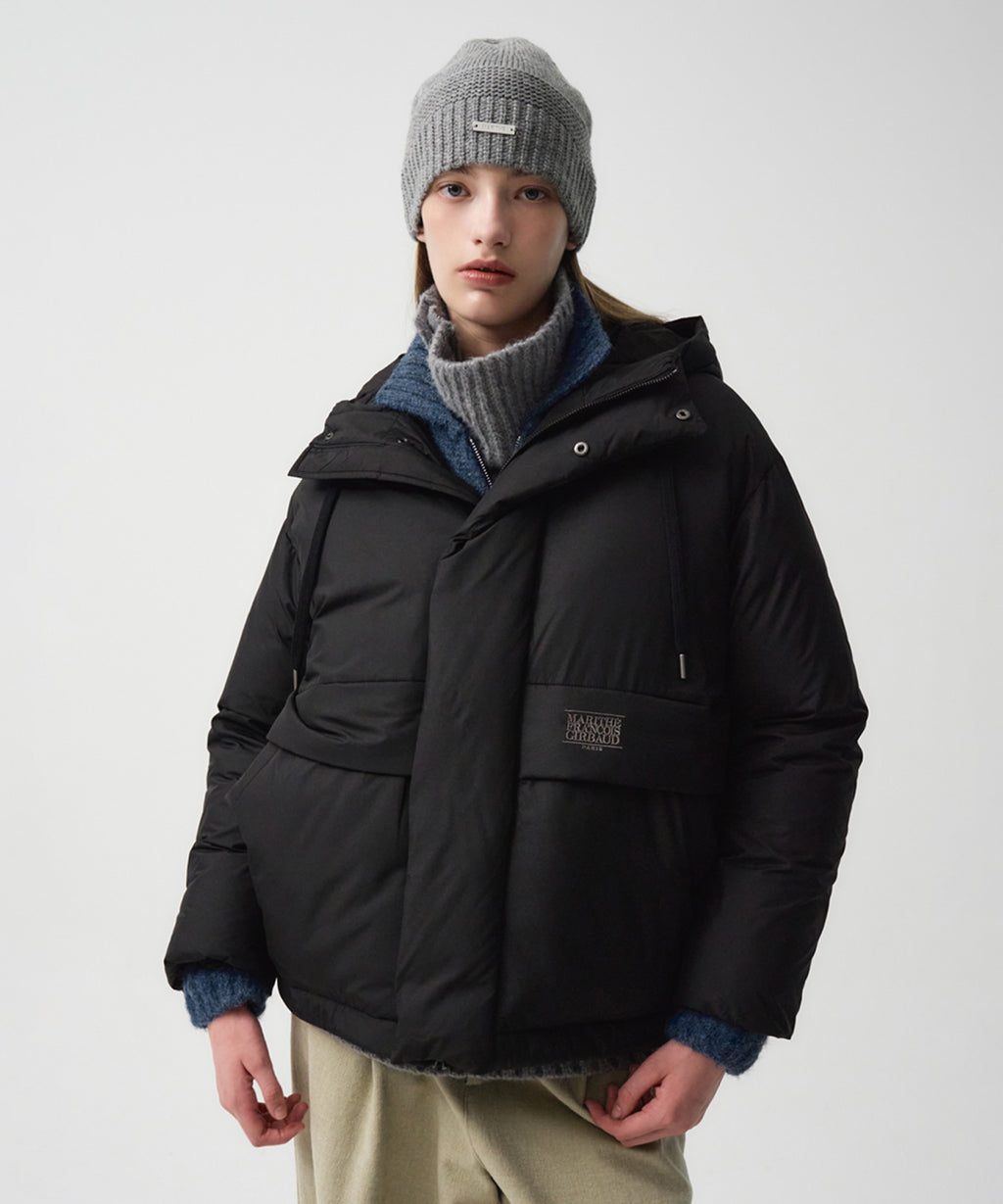 Marithe & Francois Girbaud - Over Fit Hooded Duck Down Puffer (Black) product image 7 | TRAB K-Fashion Australia