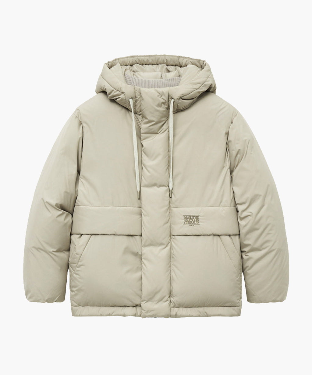 Marithe & Francois Girbaud - Over Fit Hooded Duck Down Puffer (Light Beige) product image 5 | TRAB K-Fashion Australia