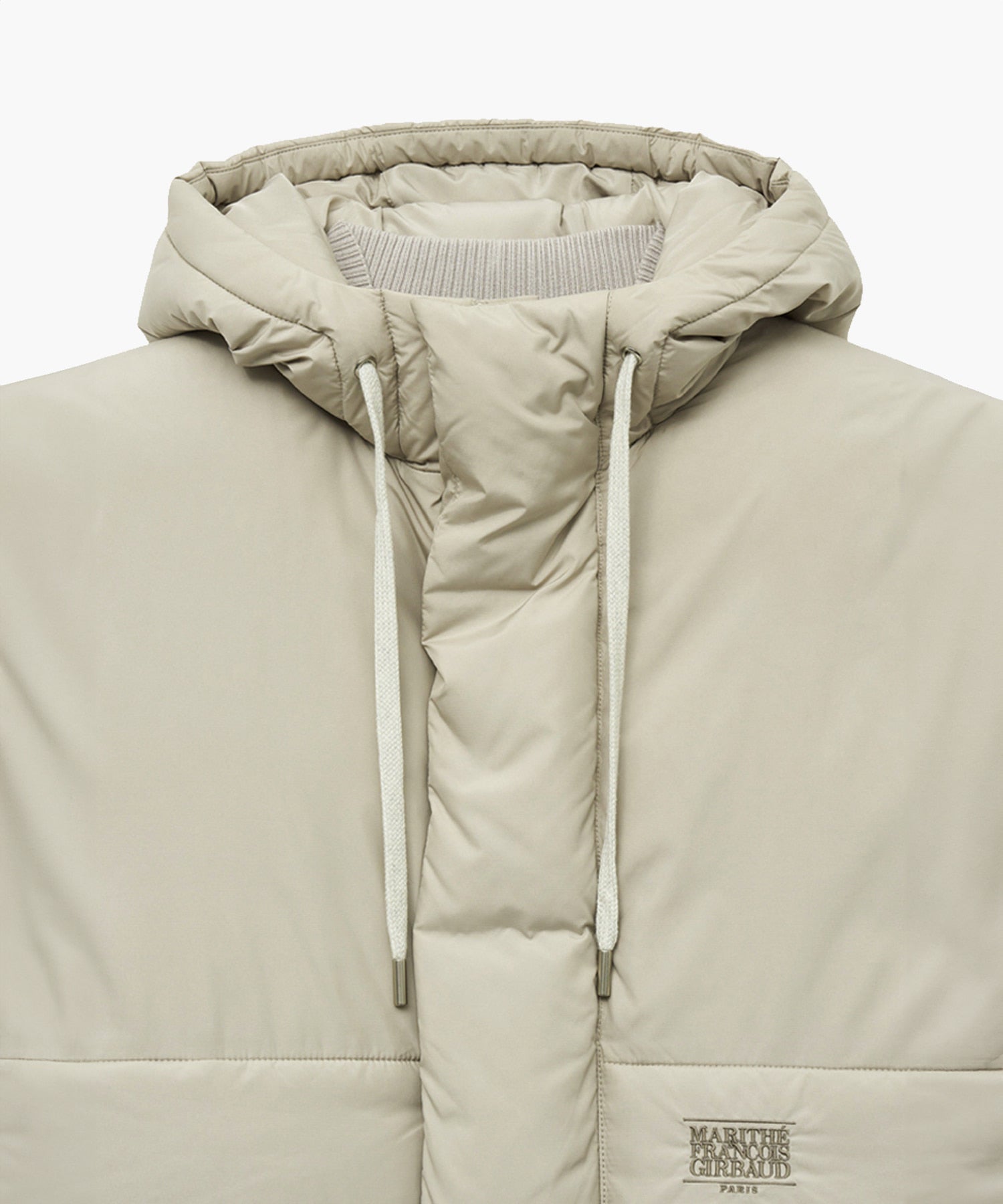 Marithe & Francois Girbaud - Over Fit Hooded Duck Down Puffer (Light Beige) product image 7 | TRAB K-Fashion Australia