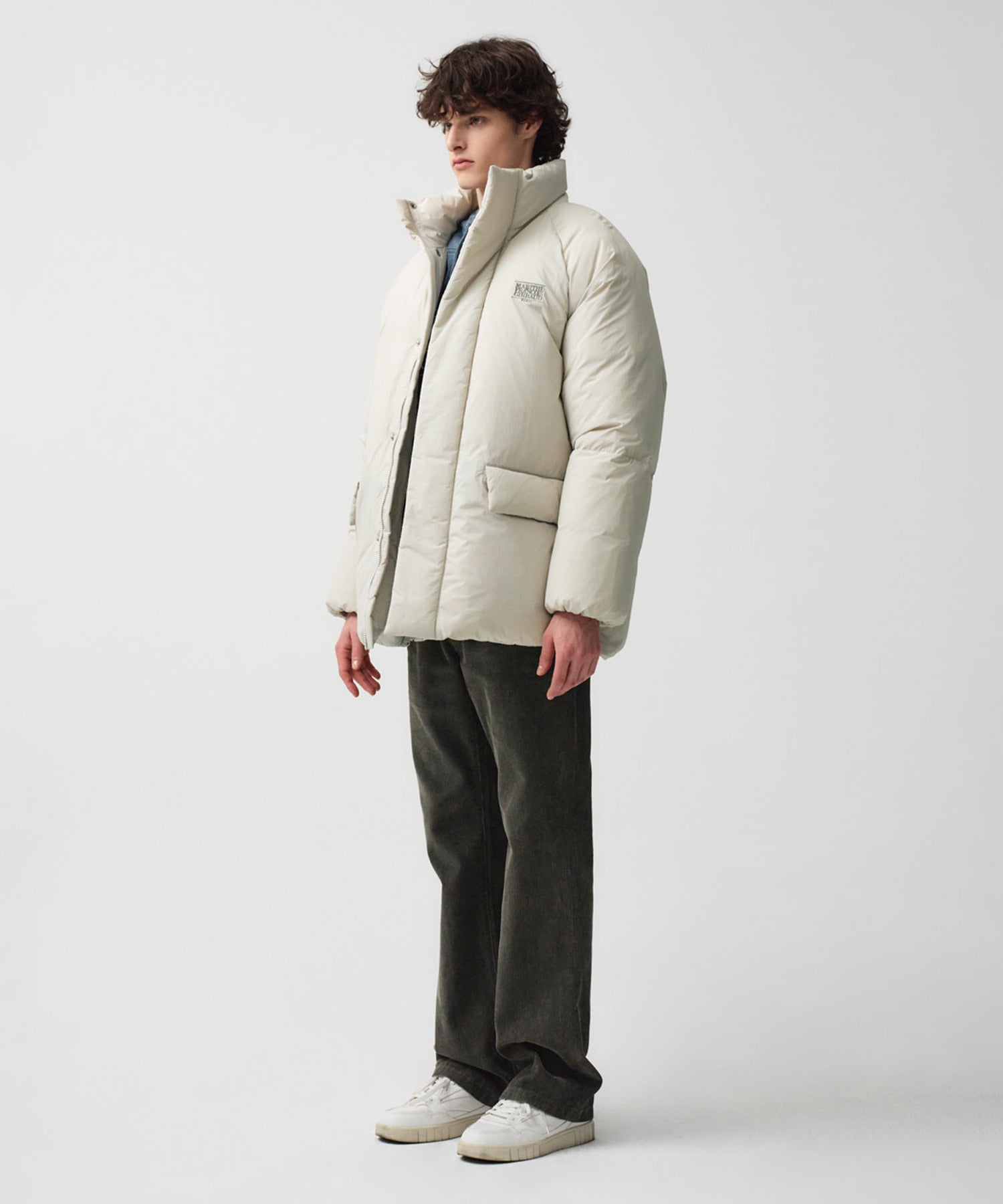 Marithe & Francois Girbaud - Inquilting Duck Down Puffer (Light Gray) product image 3 | TRAB K-Fashion Australia