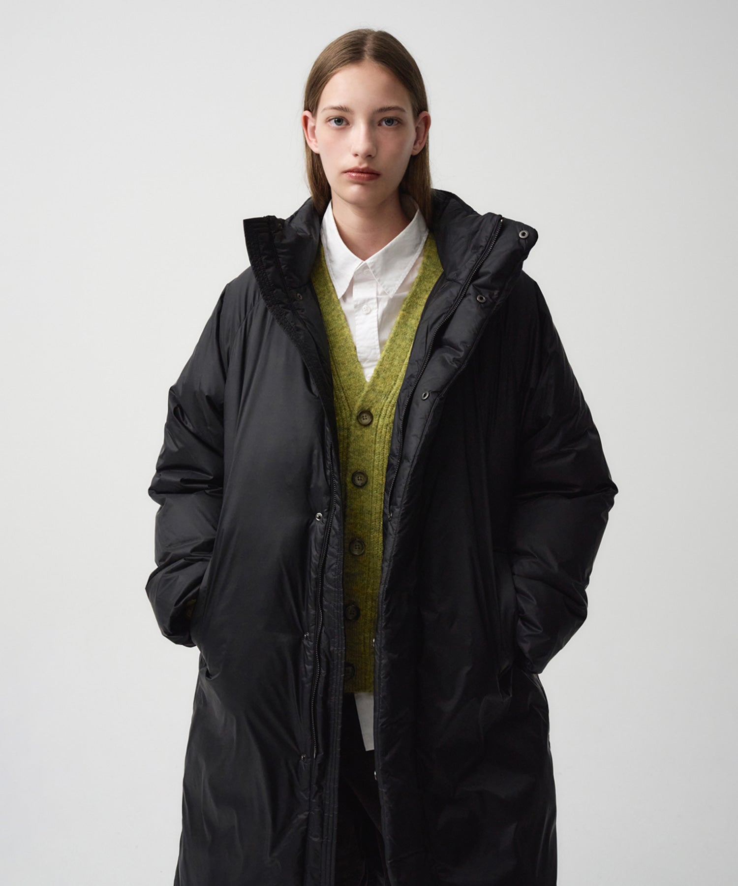 Marithe & Francois Girbaud - Long Duck Down Jumper (Black) product image 4 | TRAB K-Fashion Australia