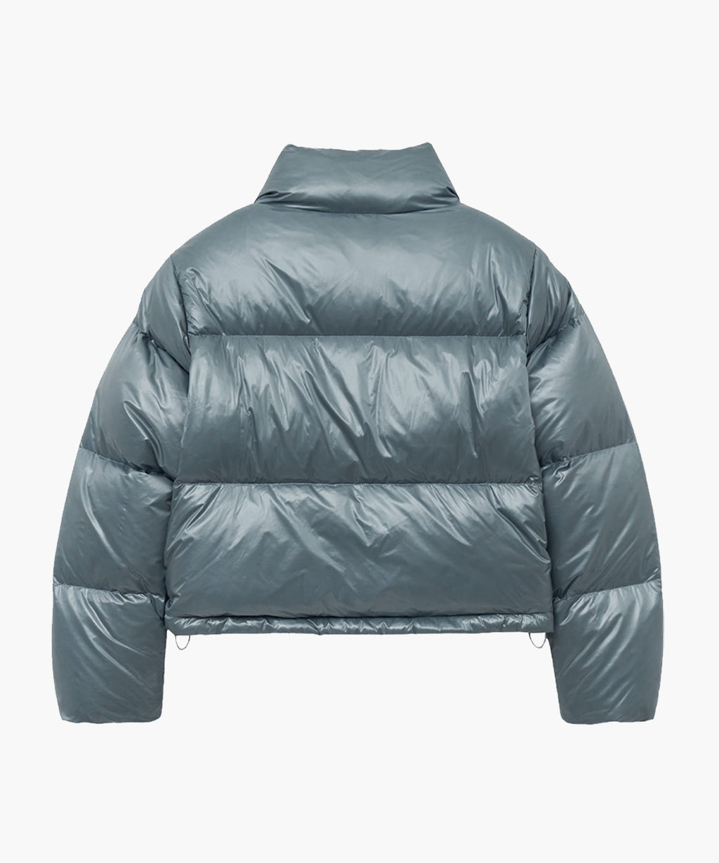 Marithe & Francois Girbaud - Glossy Duck Down Crop Puffer (Ash Blue) product image 10 | TRAB K-Fashion Australia
