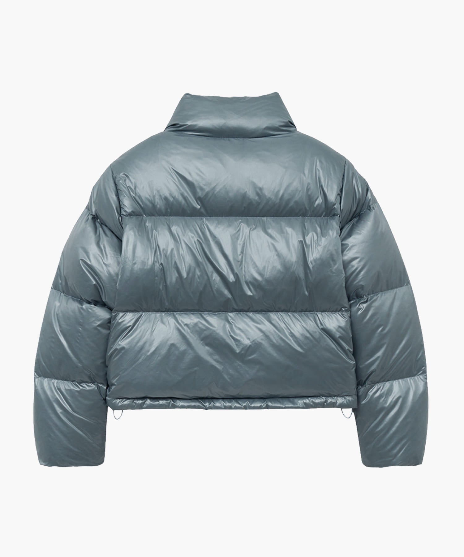 Marithe & Francois Girbaud - Glossy Duck Down Crop Puffer (Ash Blue) product image 10 | TRAB K-Fashion Australia