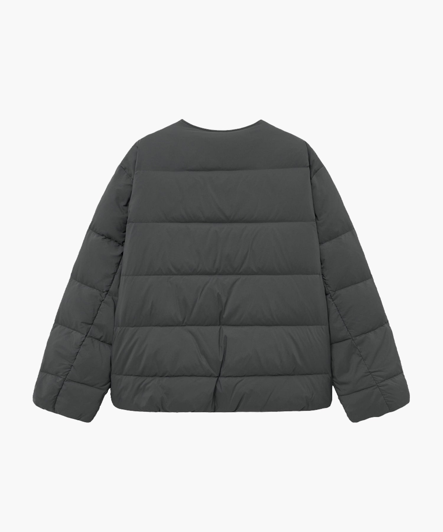 Marithe & Francois Girbaud - Collarless Lightweight Duck Down Jacket (Charcoal) product image 7 | TRAB K-Fashion Australia