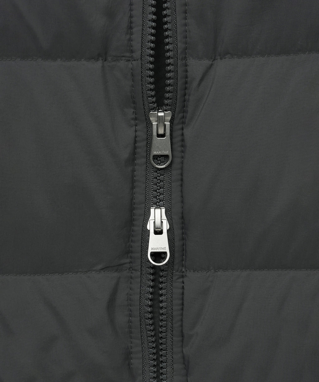 Marithe & Francois Girbaud - Collarless Lightweight Duck Down Jacket (Charcoal) product image 10 | TRAB K-Fashion Australia