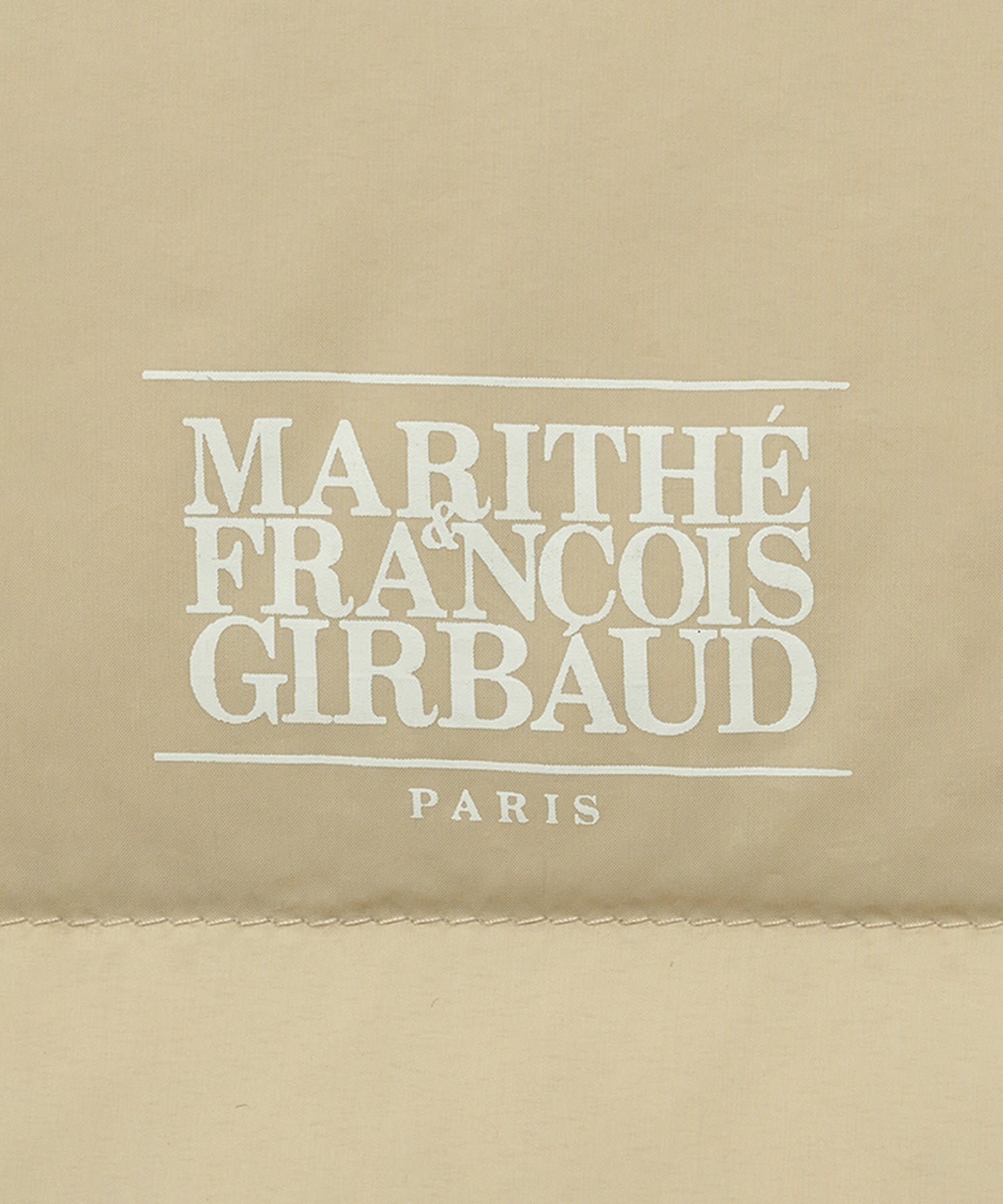 Marithe & Francois Girbaud - Collarless Lightweight Duck Down Jacket (Light Beige) product image 11 | TRAB K-Fashion Australia