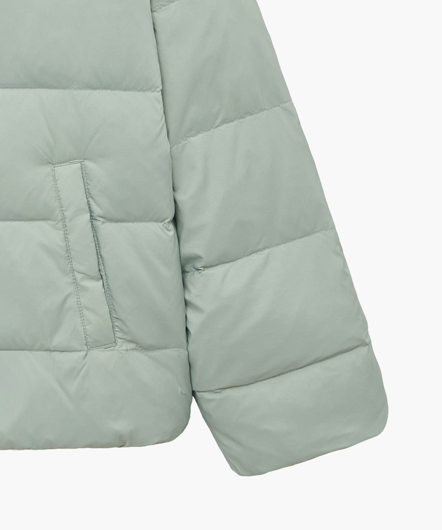 Marithe & Francois Girbaud - Collarless Lightweight Duck Down Jacket (Mint) product image 11 | TRAB K-Fashion Australia