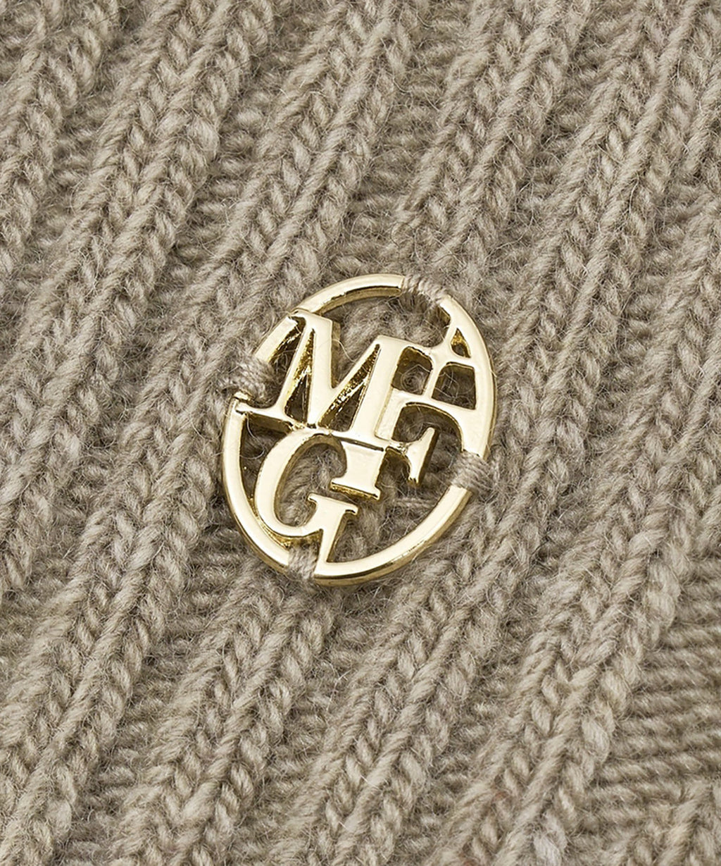 Marithe & Francois Girbaud - Circle Logo Long Glove (Oatmeal) product image 5 | TRAB K-Fashion Australia