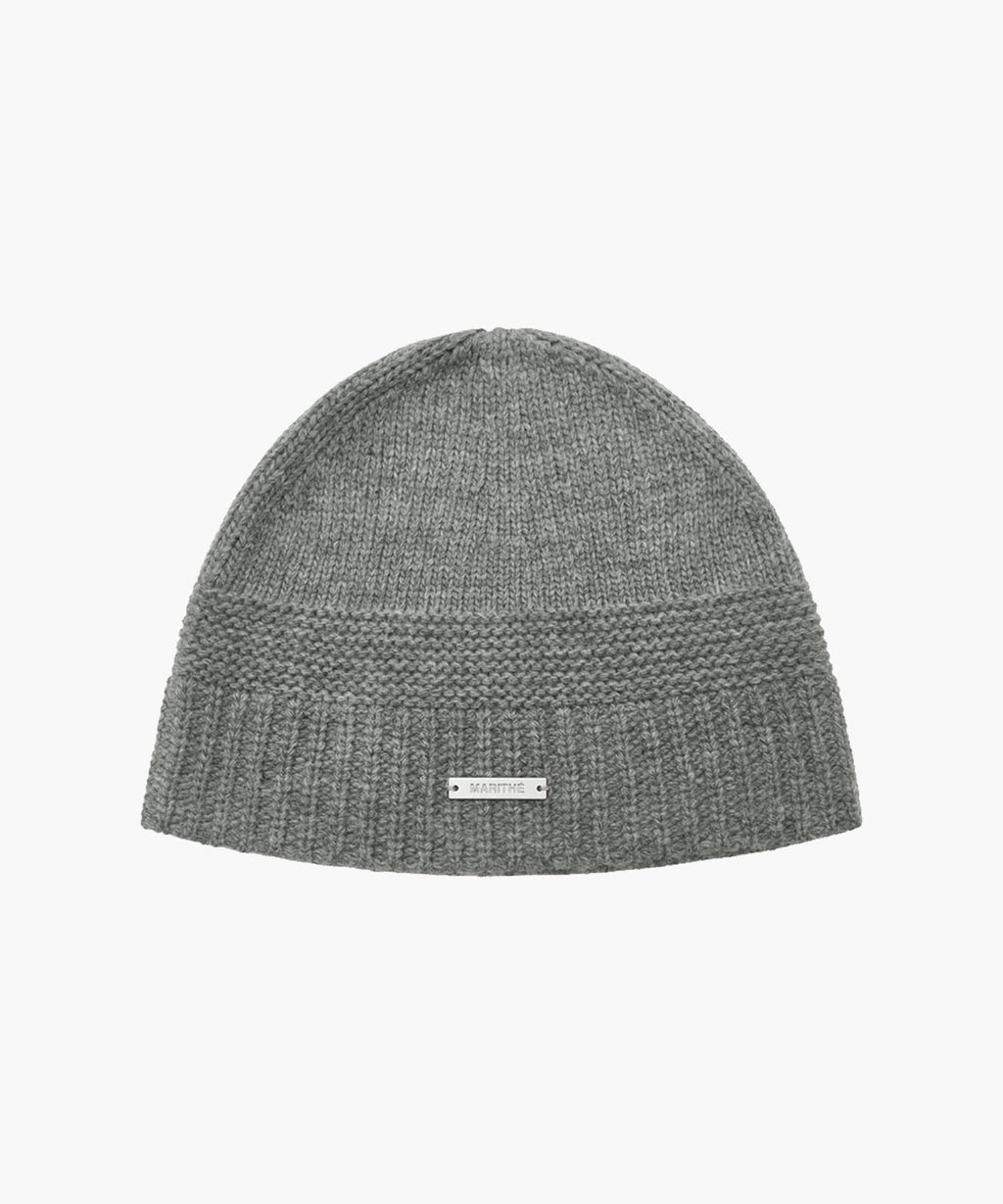 Marithe & Francois Girbaud - Regular Logo Beanie (Gray) product image 1 | TRAB K-Fashion Australia