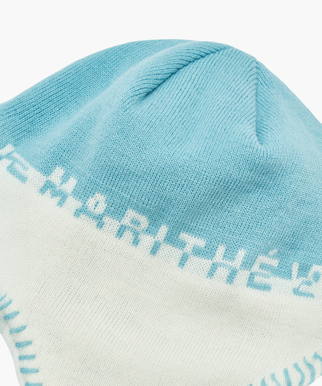 Marithe & Francois Girbaud - Regular Logo Earflap Beanie (Sky Blue) product image 4 | TRAB K-Fashion Australia