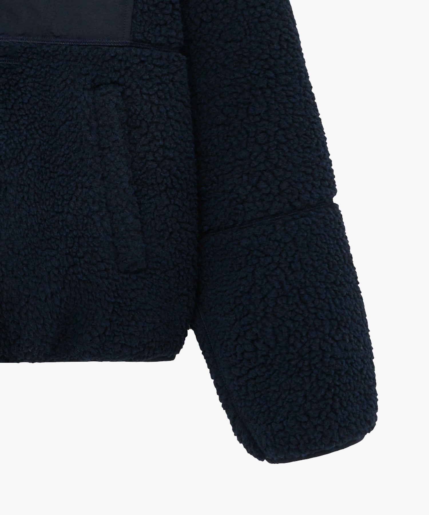 Marithe & Francois Girbaud - Lettering Logo Pocket Fleece Jacket (Dark Navy) product image 9 | TRAB K-Fashion Australia