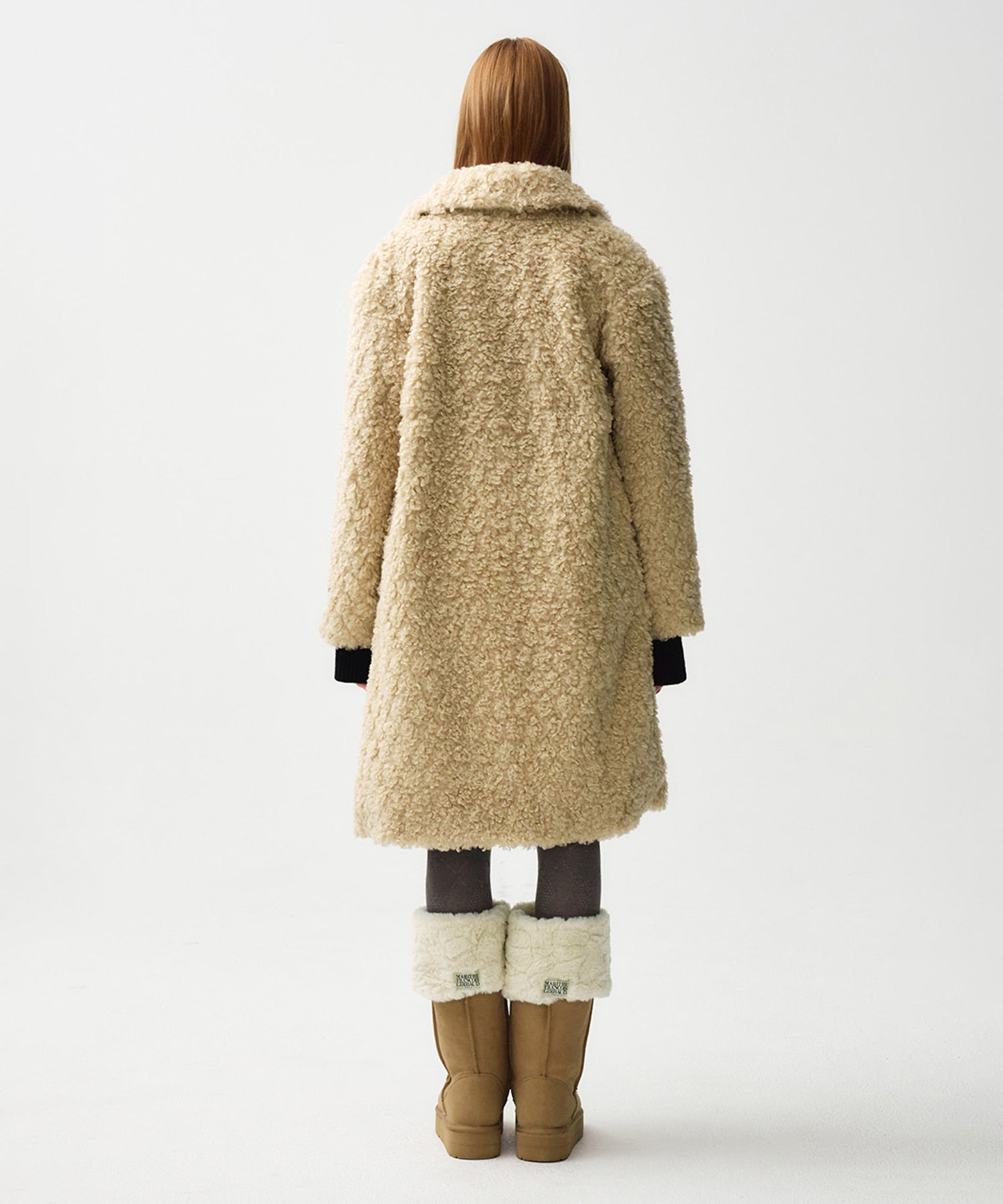 Marithe & Francois Girbaud - Nu Week Faux Fur Coat (Beige) product image 3 | TRAB K-Fashion Australia